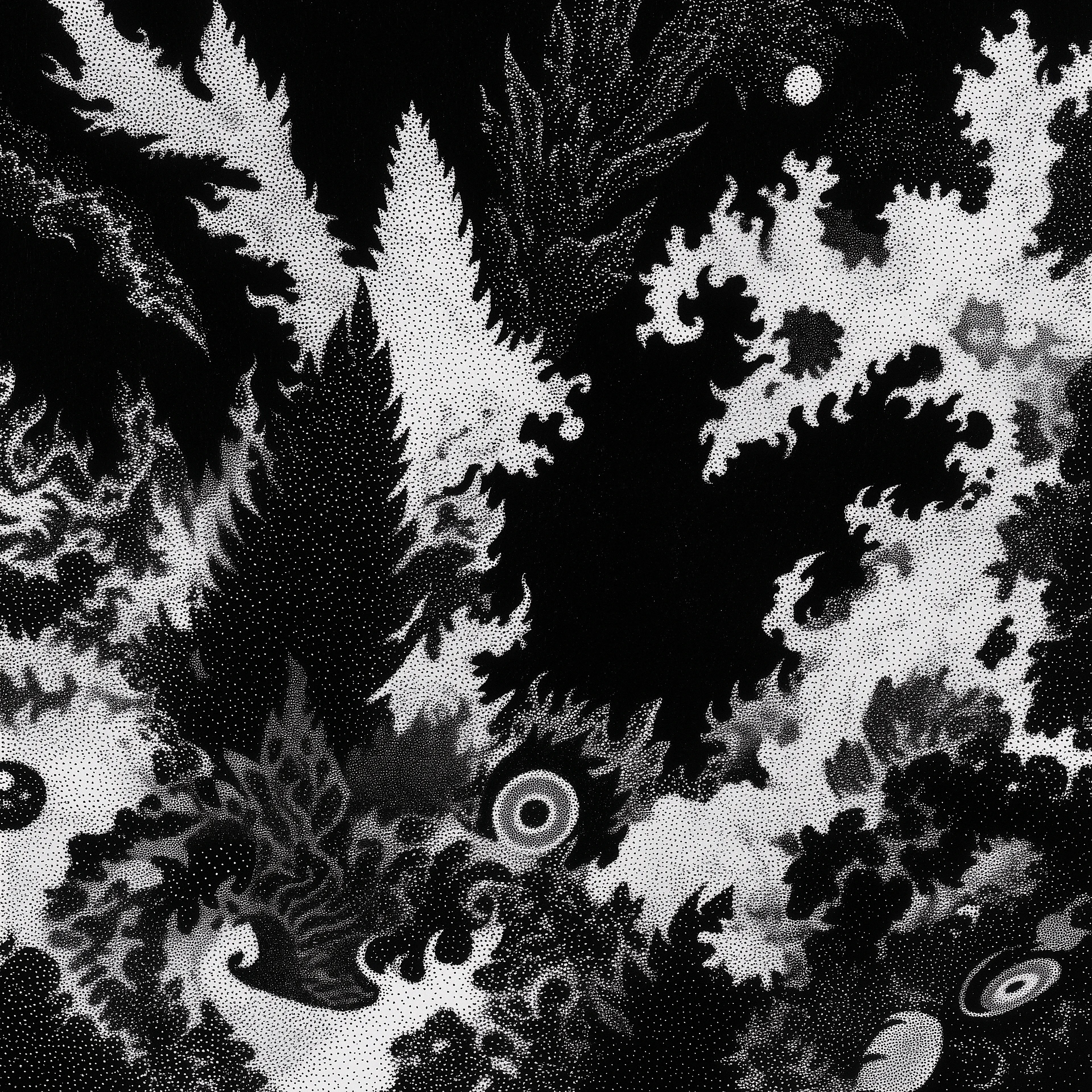 "Kagura Fires",  
Hypnos,  
2025,  
Tù.úk'z,  
Digital + Artificial Intelligence. 