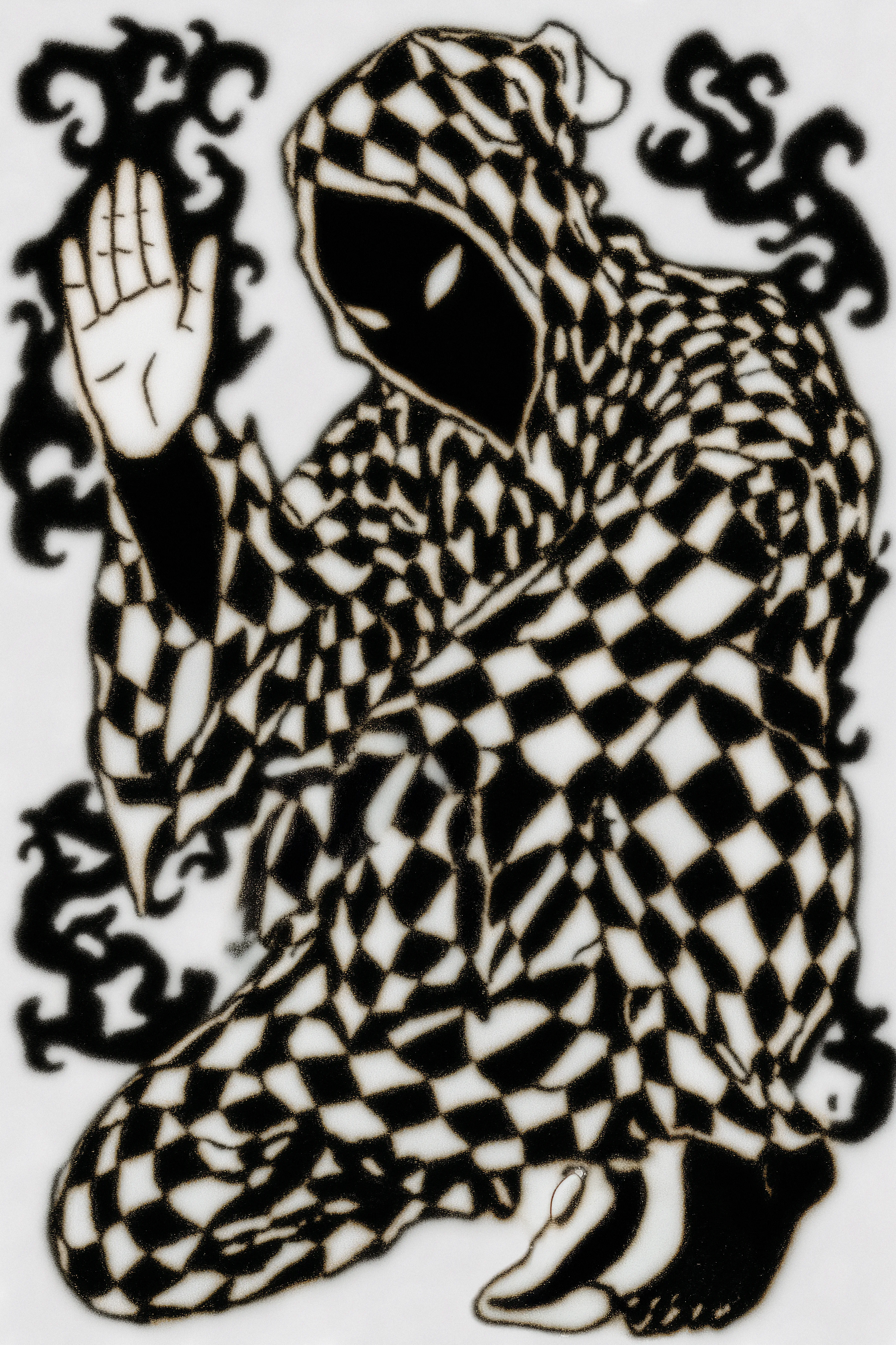 "Whose Hand Holds The Void?",  
Hypnos,  
2025,  
Tù.úk'z,  
Digital + Artificial Intelligence. 