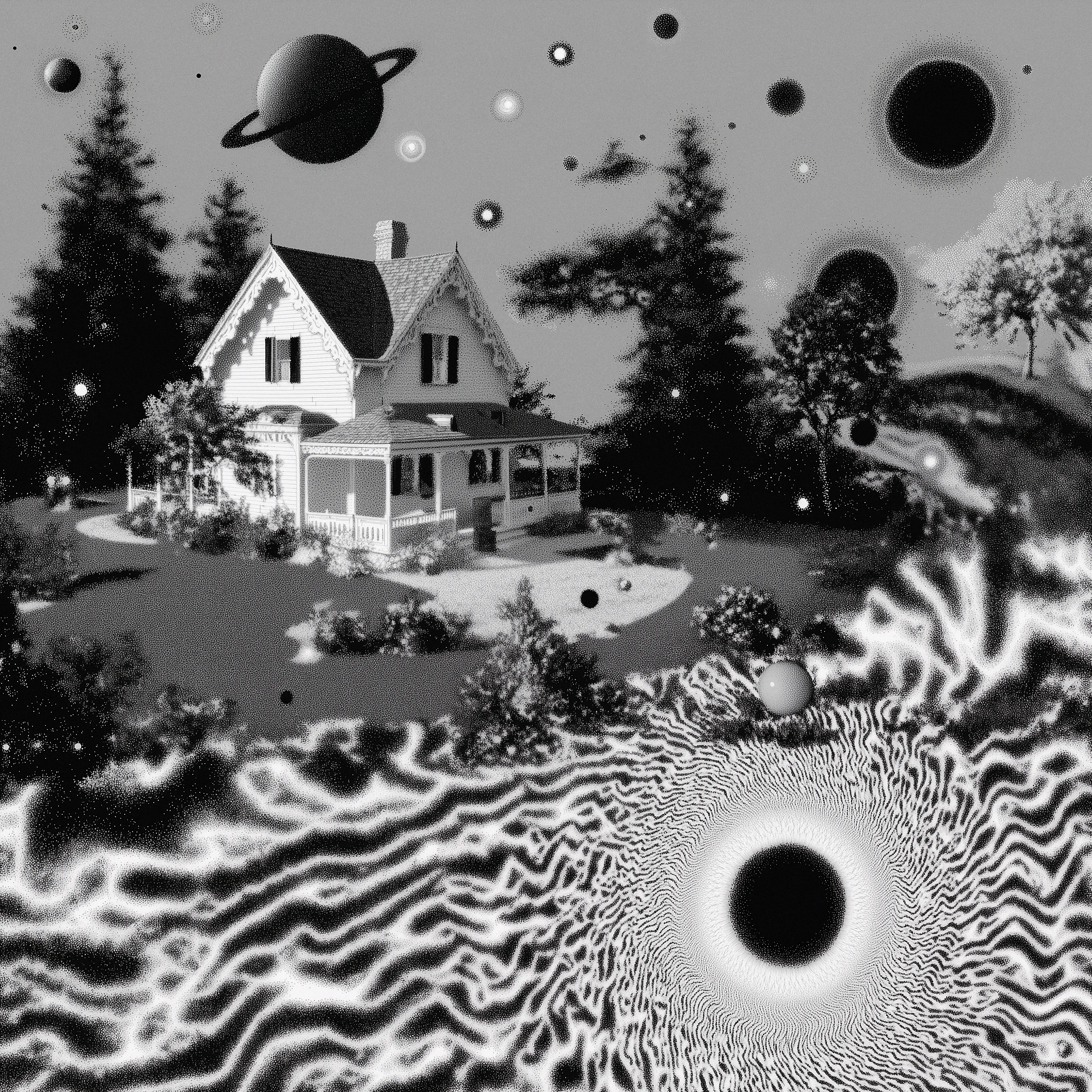 "Black Hole Garden",  
Hypnos,  
2025,  
Tù.úk'z,  
Digital + Artificial Intelligence. 