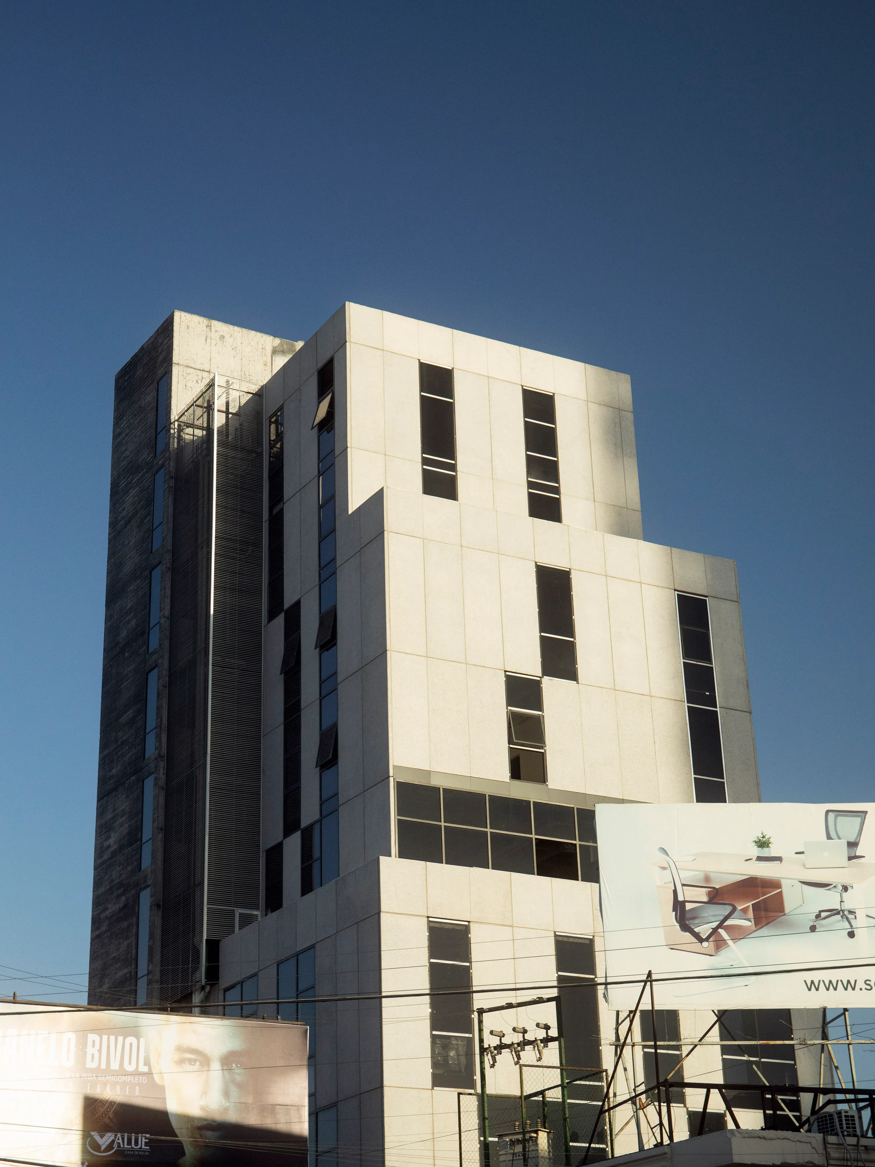 A building in the afternoon.