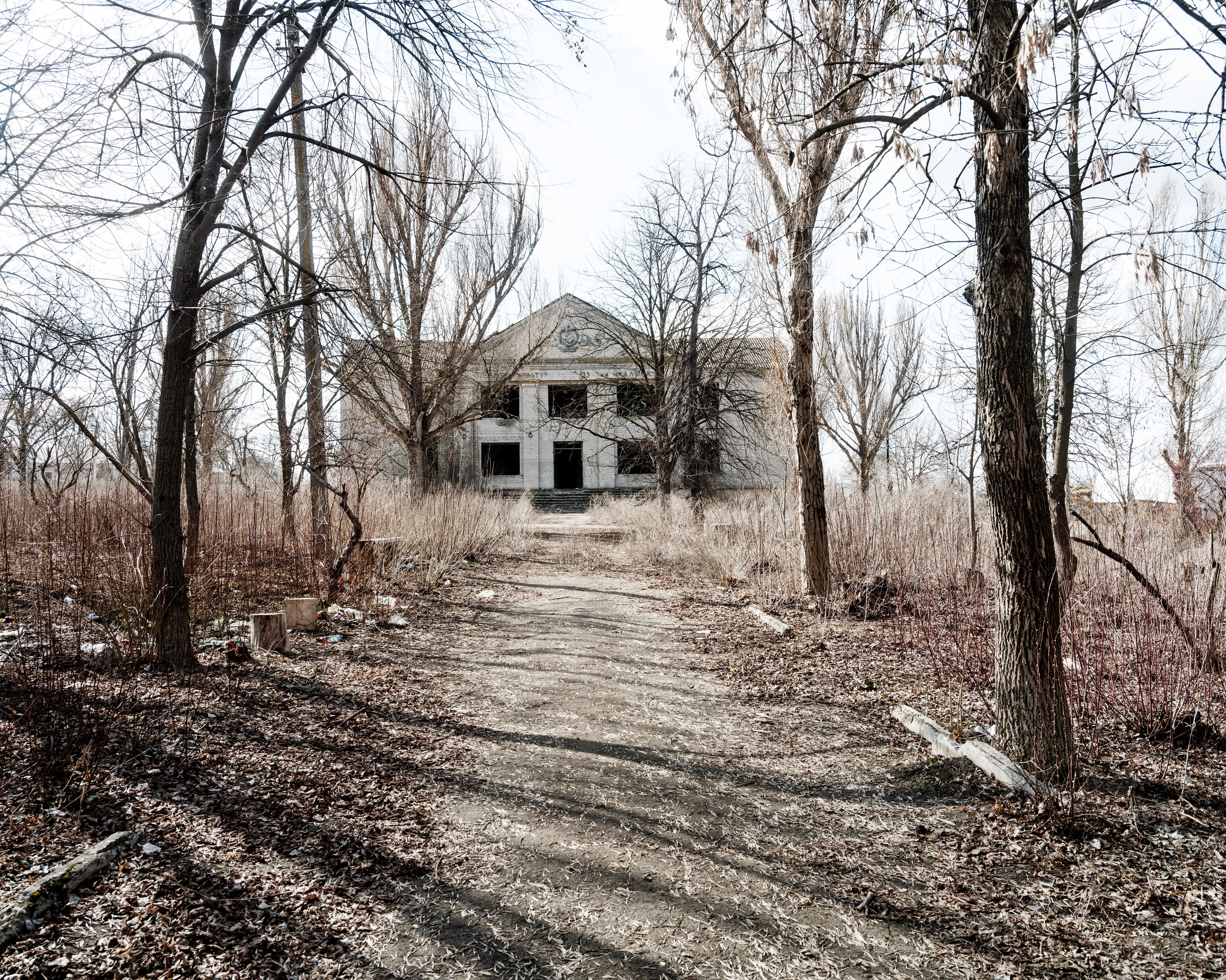 This selection of 100 images represents my trip to Ukraine from the 14th of February 2022 until the 24th of February 2022, the day the Russian army started its invasion. - House of Culture
