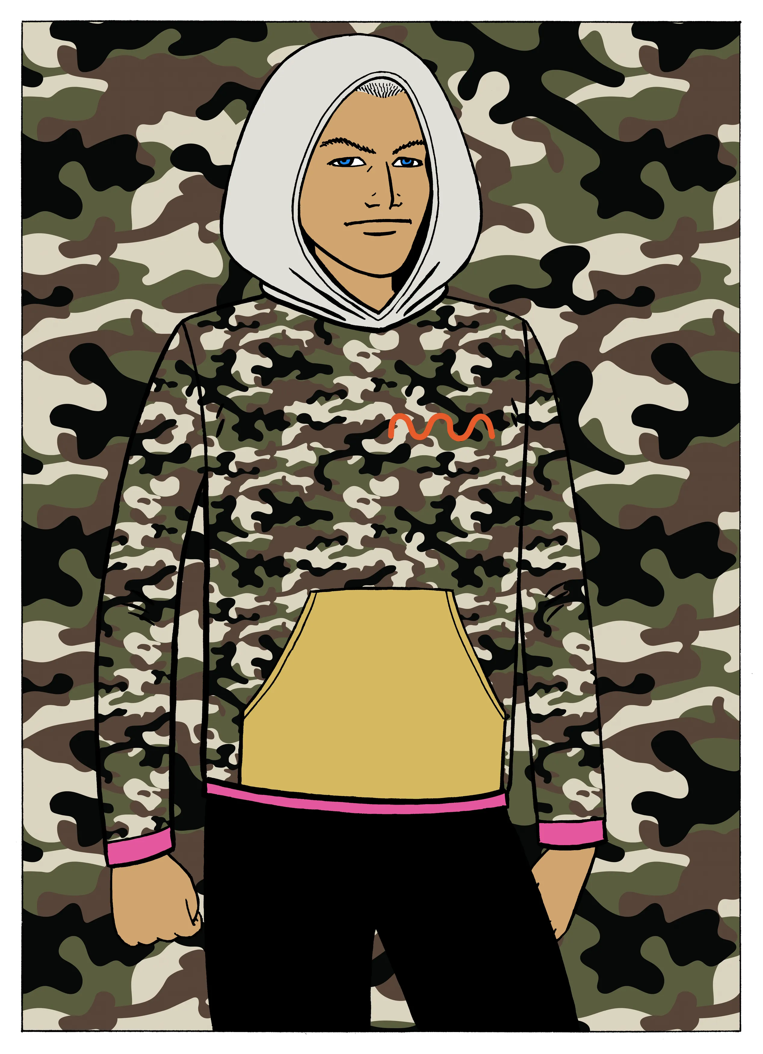 960 NFTs consisting of 48 hand-drawn original characters created in collaboration with legendary comic book artist, Gilbert Hérnandez (of “Love & Rockets” fame), each wearing a one-of-one algorithmically generated hoodie. Holding an NFT lets you claim the physical twin — and avatar — for free.