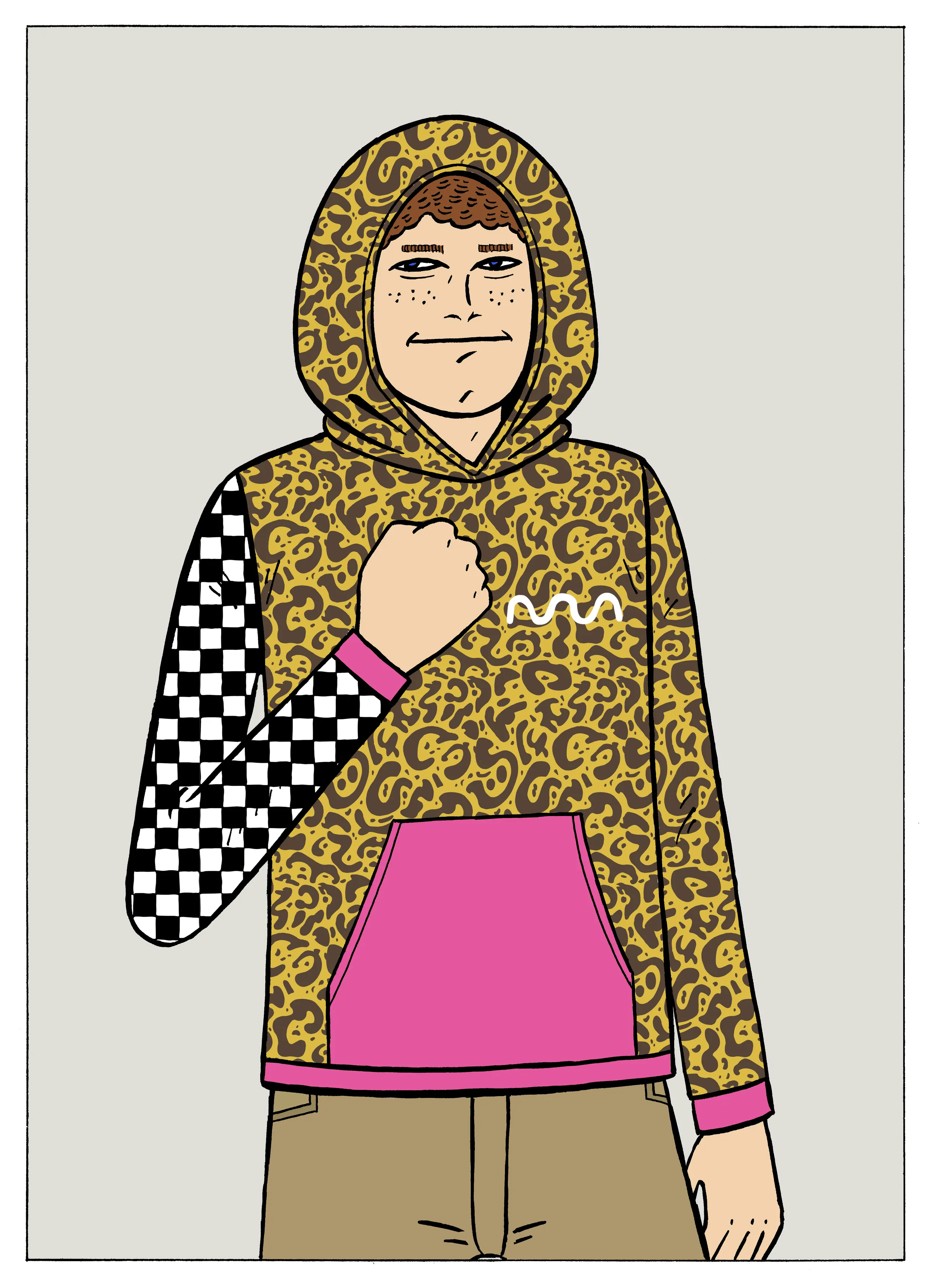 960 NFTs consisting of 48 hand-drawn original characters created in collaboration with legendary comic book artist, Gilbert Hérnandez (of “Love & Rockets” fame), each wearing a one-of-one algorithmically generated hoodie. Holding an NFT lets you claim the physical twin — and avatar — for free.