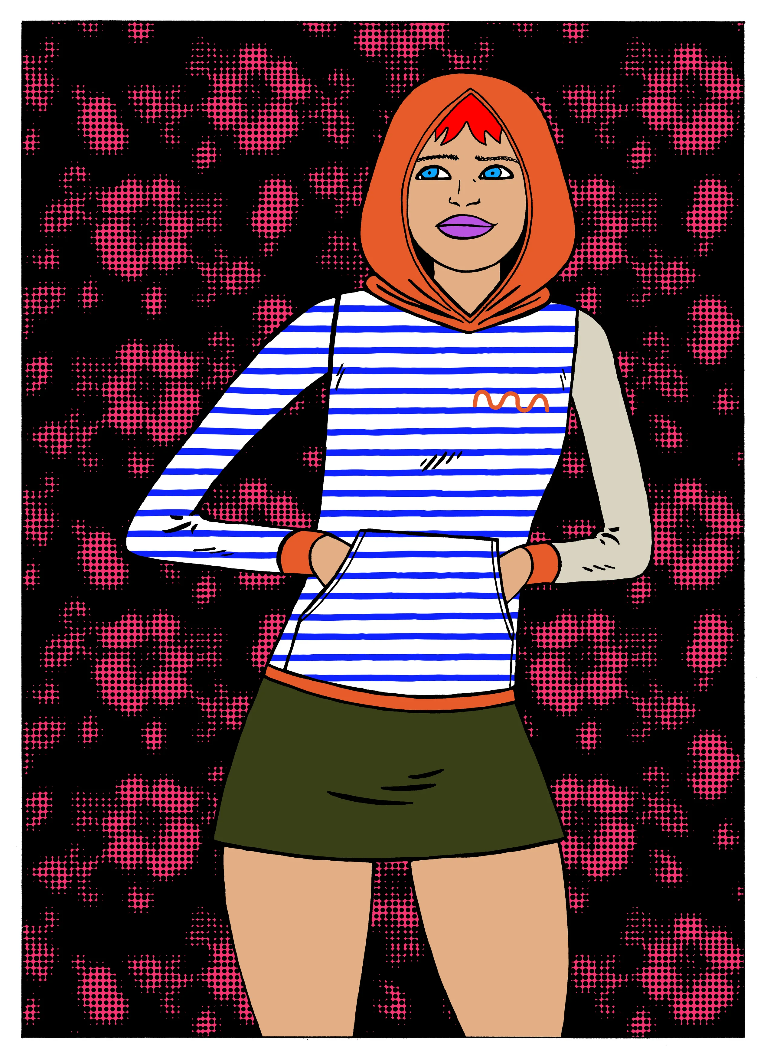 960 NFTs consisting of 48 hand-drawn original characters created in collaboration with legendary comic book artist, Gilbert Hérnandez (of “Love & Rockets” fame), each wearing a one-of-one algorithmically generated hoodie. Holding an NFT lets you claim the physical twin — and avatar — for free.