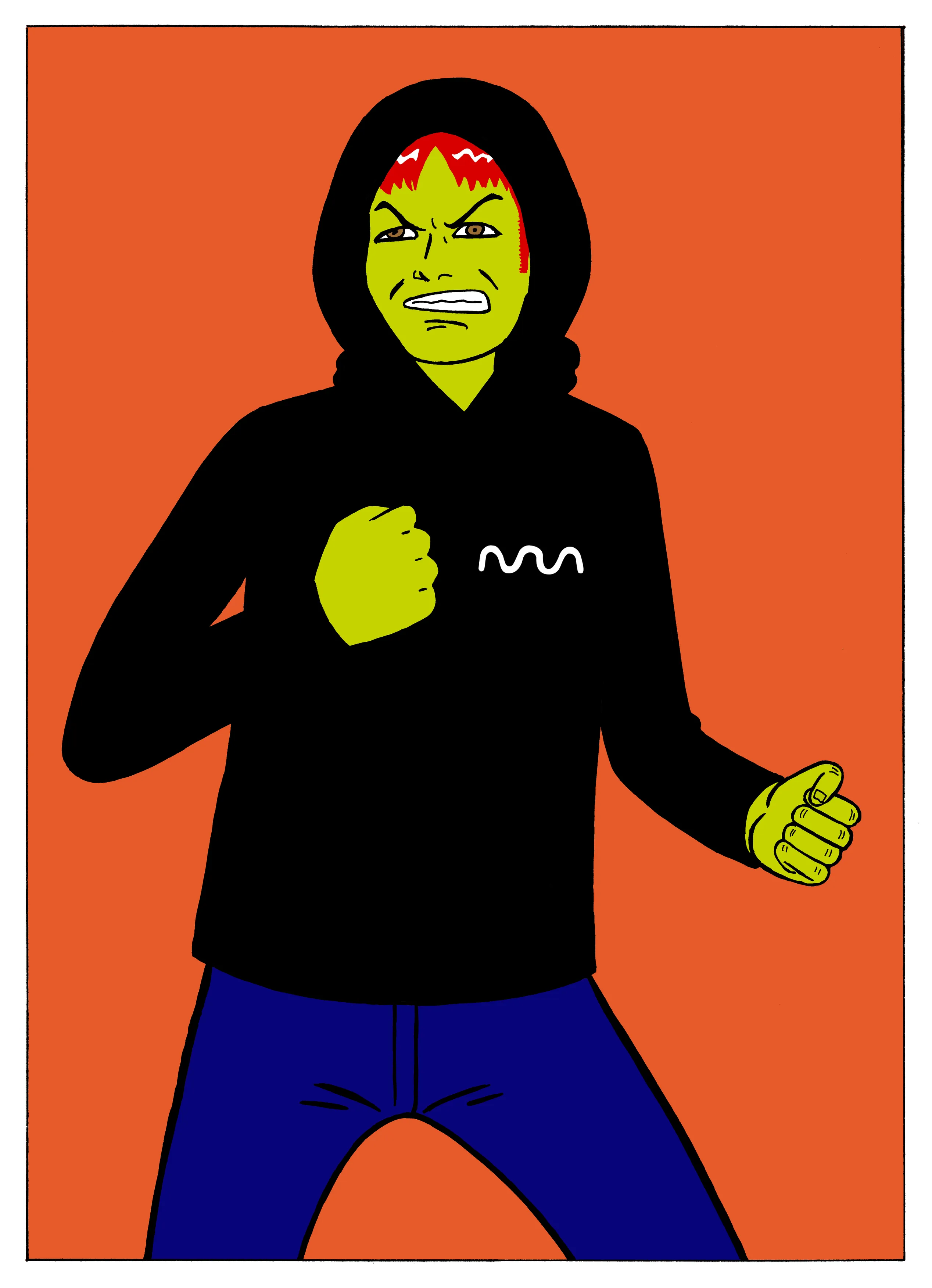 960 NFTs consisting of 48 hand-drawn original characters created in collaboration with legendary comic book artist, Gilbert Hérnandez (of “Love & Rockets” fame), each wearing a one-of-one algorithmically generated hoodie. Holding an NFT lets you claim the physical twin — and avatar — for free.