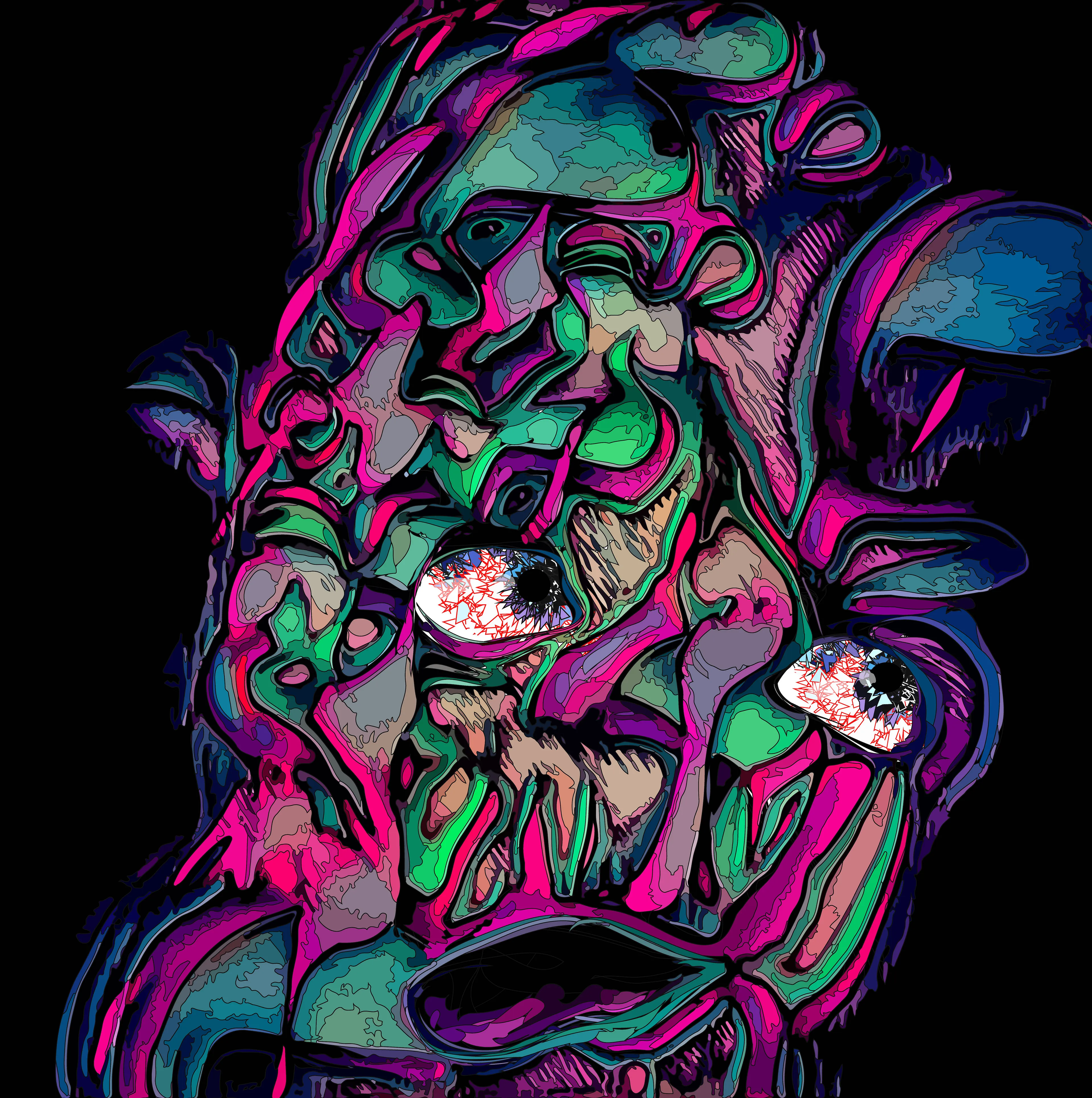 Heavy Eyes, Shallow Breath, Heart beating out your chest...

Looks like you got TooStoned 🤤


This art is Rubbish.

***
6000 x 6000 px 
300 DPI