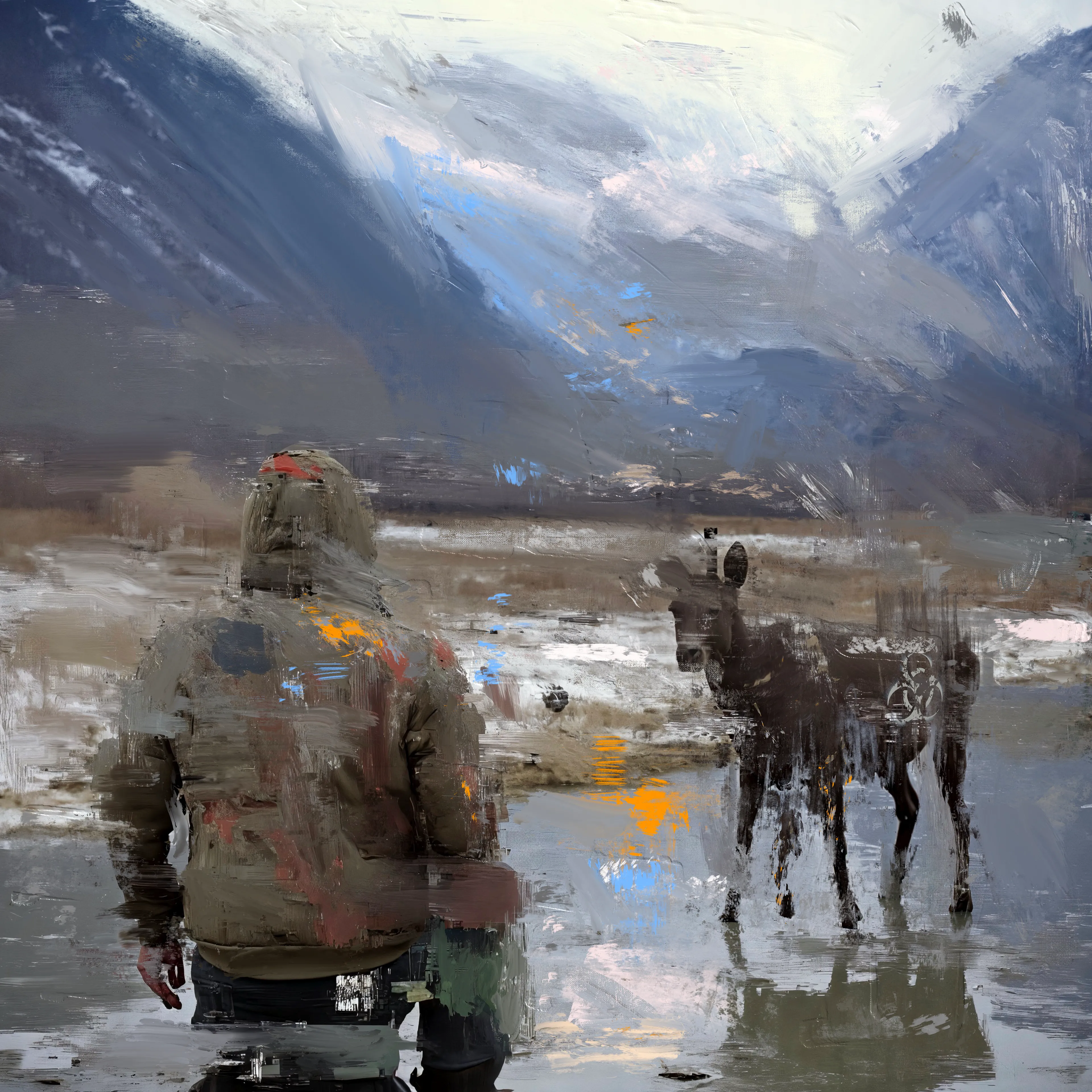 Researcher and Deer

Combining AI and digital painting

Circa 2025