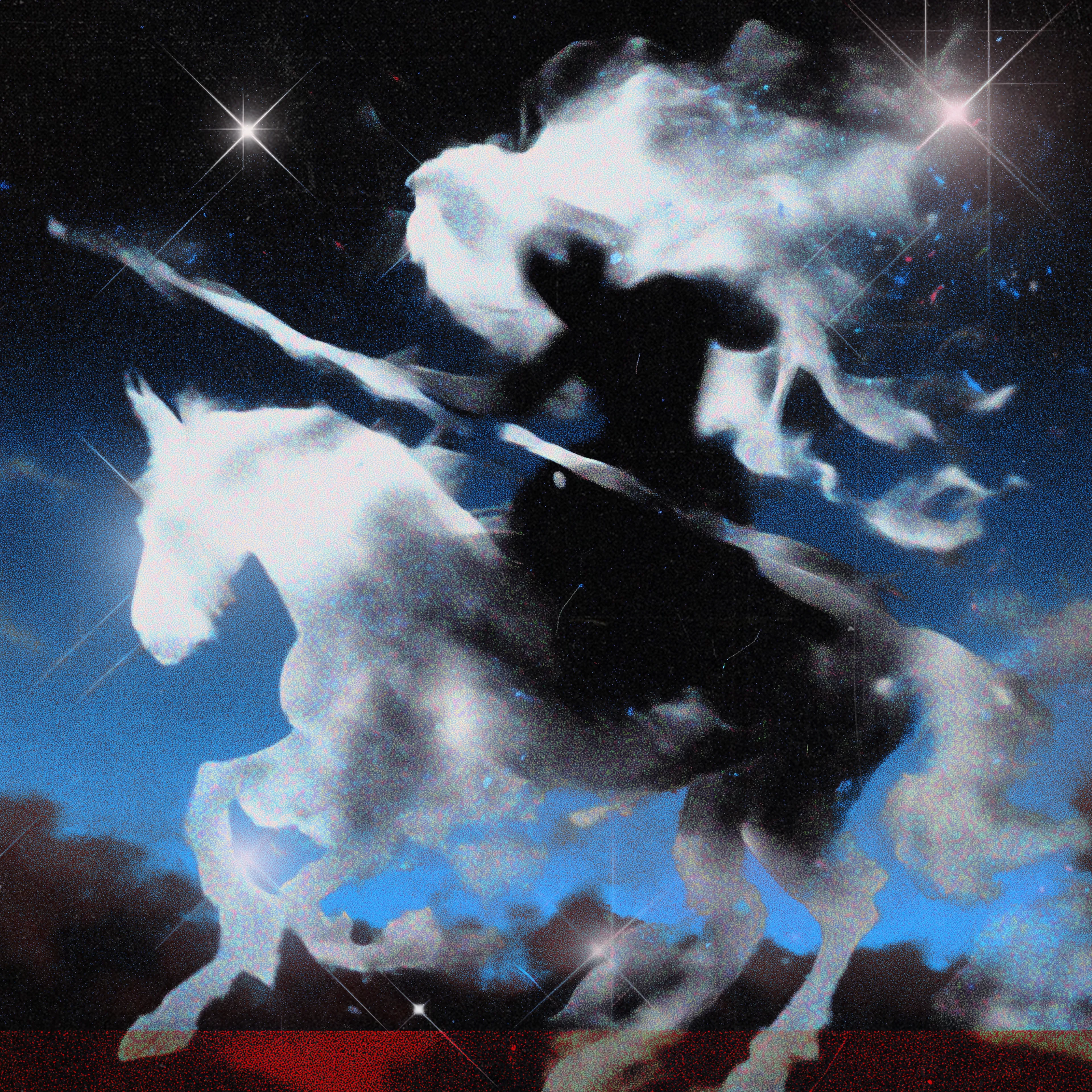 Midnight spills its shape
he gallops between the thought
and the falling light.

2025 by Desolatronica
