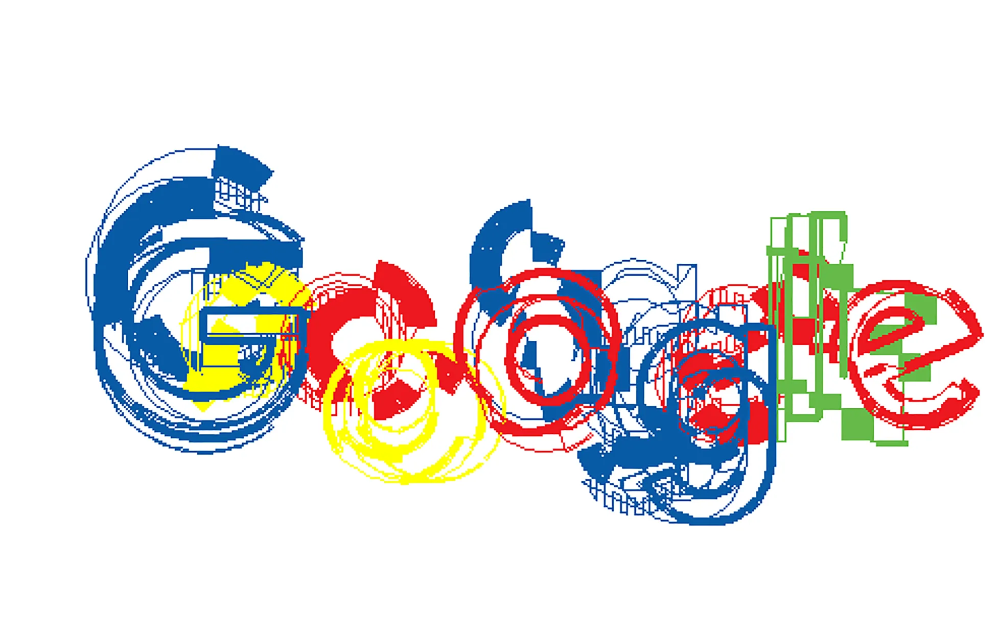 A captured image of glitched embroidery data. If you can use a brother embroidery machine, you can actually output it as an embroidery. Execution data is in the following shared link.
If you use a professional embroidery application such as TrueSizer, it can be converted to other embroidery data.
The embroidery frame is set to 16cm x 26cm. Therefore, it can be output only with a sewing machine that can handle embroidery frames larger than 16cm x 26cm. For example, an embroidery sewing machine that can set a frame of 40cm x 50cm.
Please note that if the file is overwritten on the application, the glitch will disappear and the original “unbroken” Google embroidery data may be displayed.

https://drive.google.com/drive/folders/16YjNi7Xv5Cmm9tOEOwfZkQzpV0fSv9QK?usp=sharing