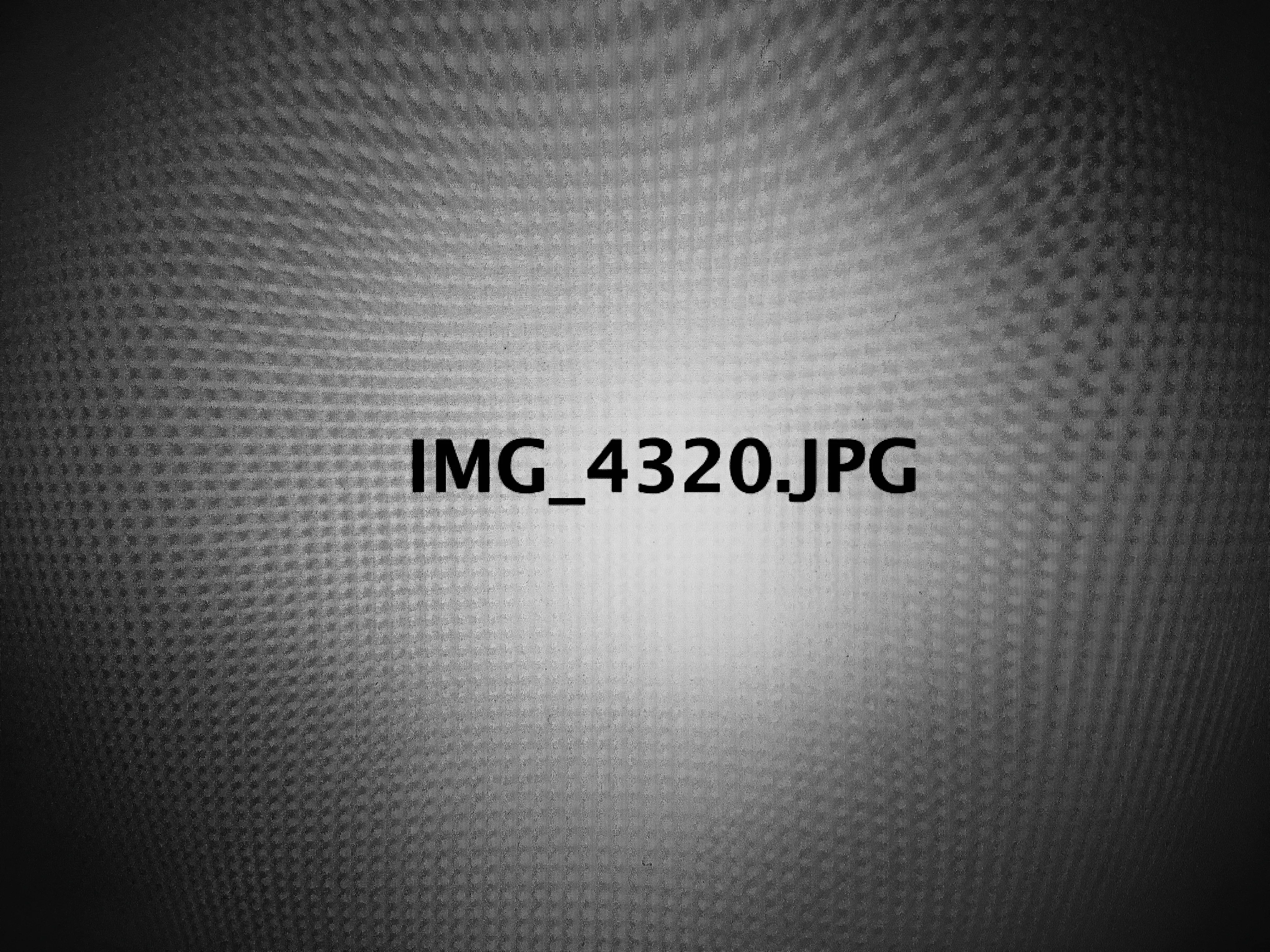 One of the hallmarks of digital existence is that everything within the digital world is automatically named. When you take a photo the digital camera’s protocol will give it a default title. This Phote is part of a series that looks at the pre-history of images by making a photo of the screen of the text that will be the title of the next photo.