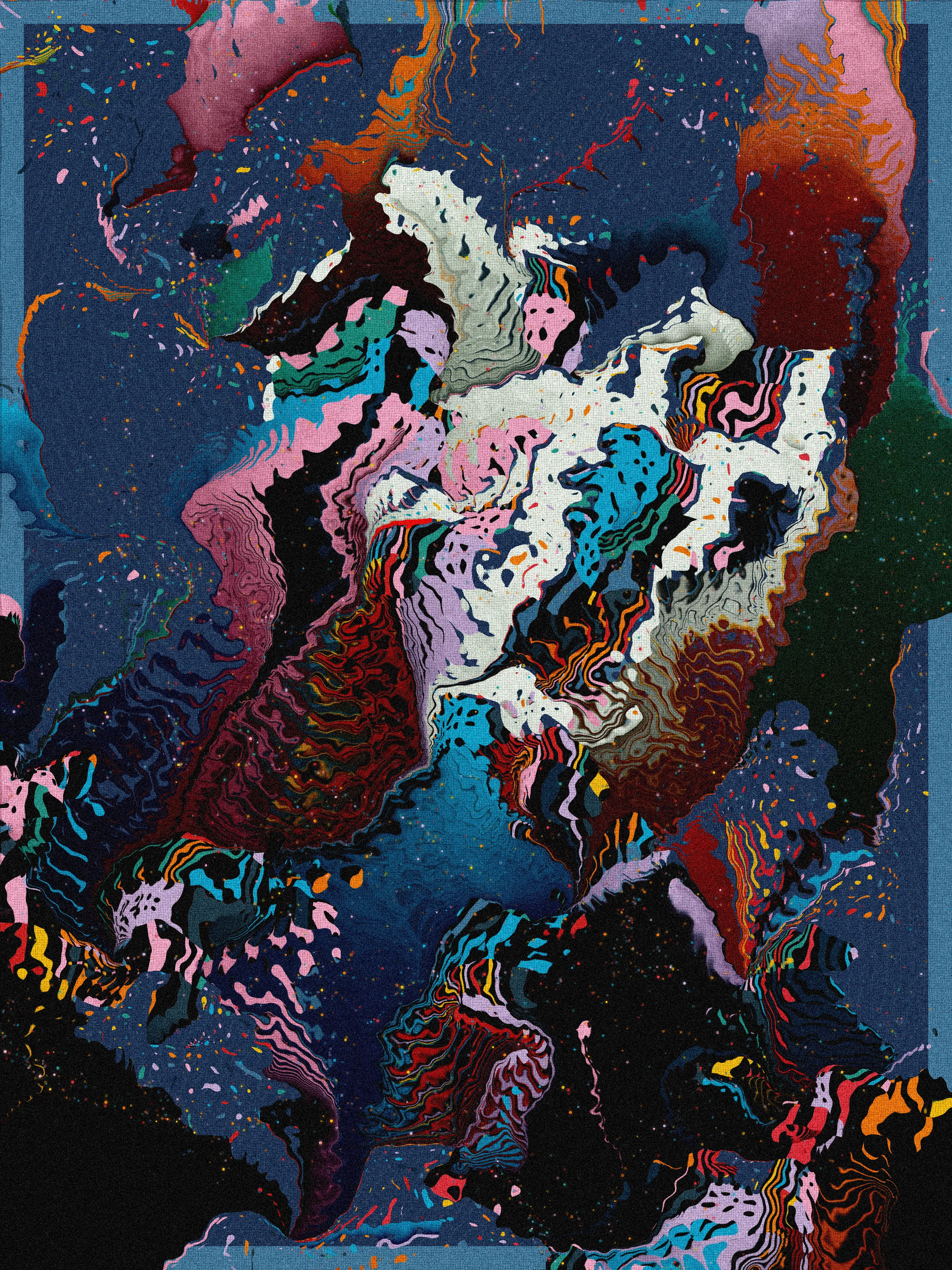 gm. studio presents 'Athanasia' by Valent, the culmination of a two-year exploration of the possibilities for distortion, composition, and transformation within digital generative art. This release is the tenth collection to be featured in the 'Blind' category. It consists of 200 pieces & launched on August 4th 2025.