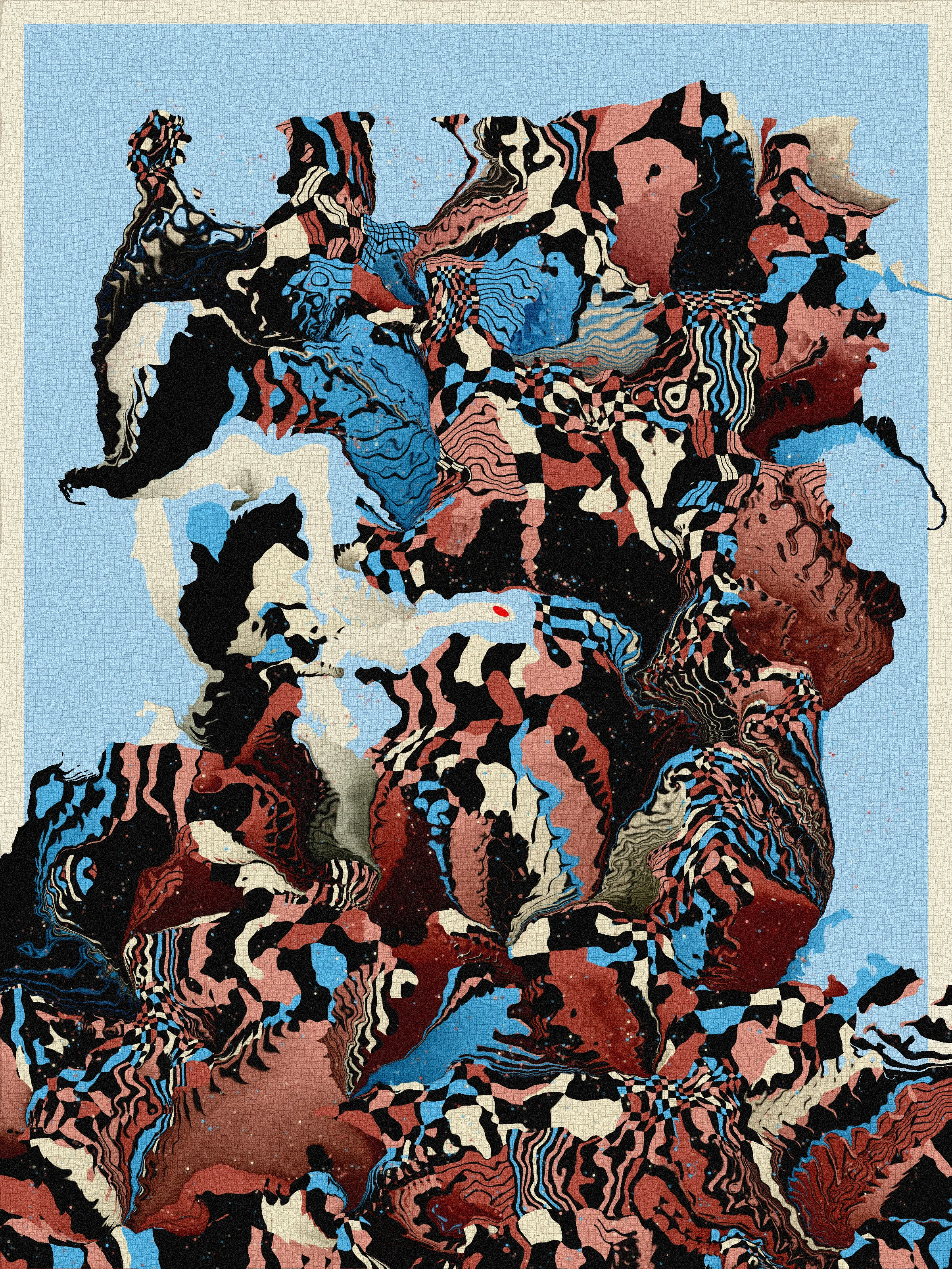 gm. studio presents 'Athanasia' by Valent, the culmination of a two-year exploration of the possibilities for distortion, composition, and transformation within digital generative art. This release is the tenth collection to be featured in the 'Blind' category. It consists of 200 pieces & launched on August 4th 2025.