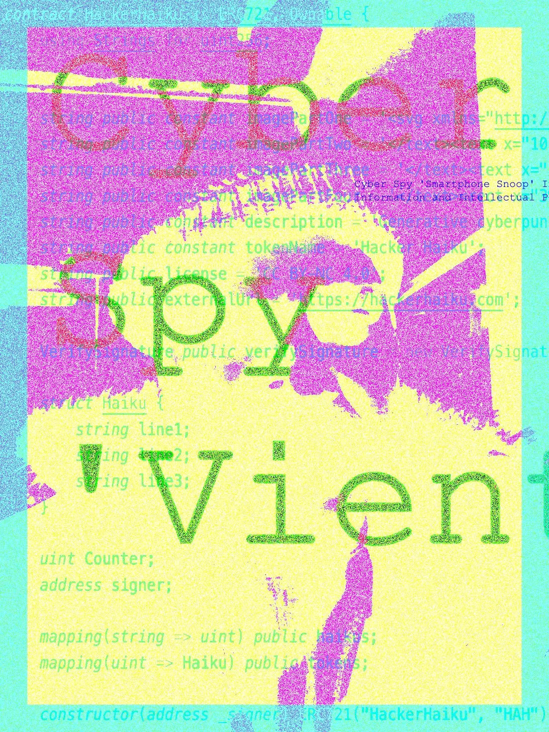Generative Art NFTs mintable via face detection.