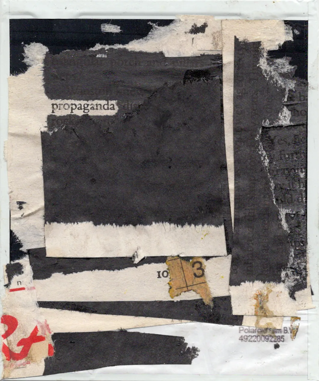 Mixed media on polaroid.