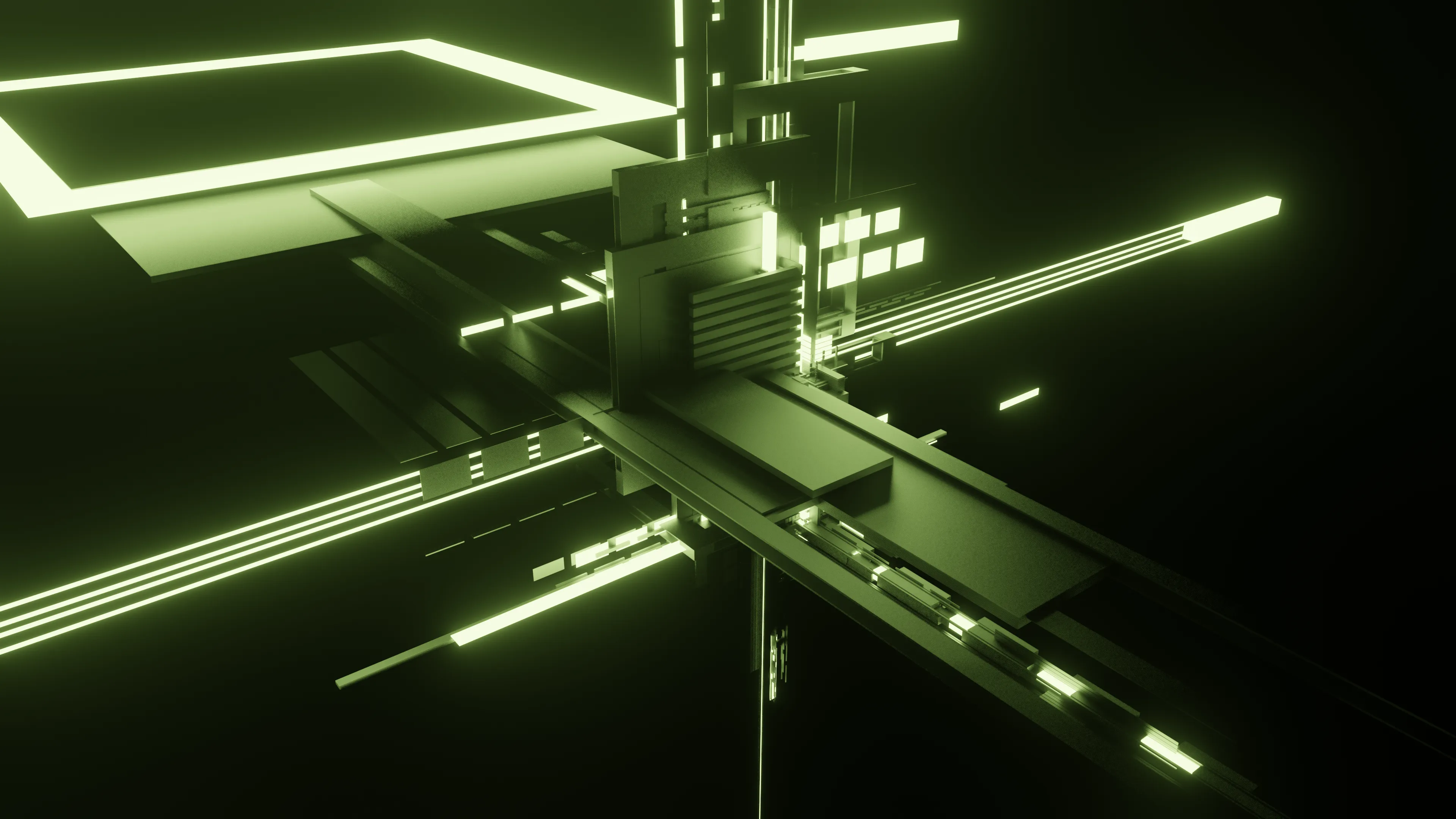 Blender Eevee rendering of R3sonance #235 by ge1doot | https://api.artblocks.io/generator/19000235 | 4K png image