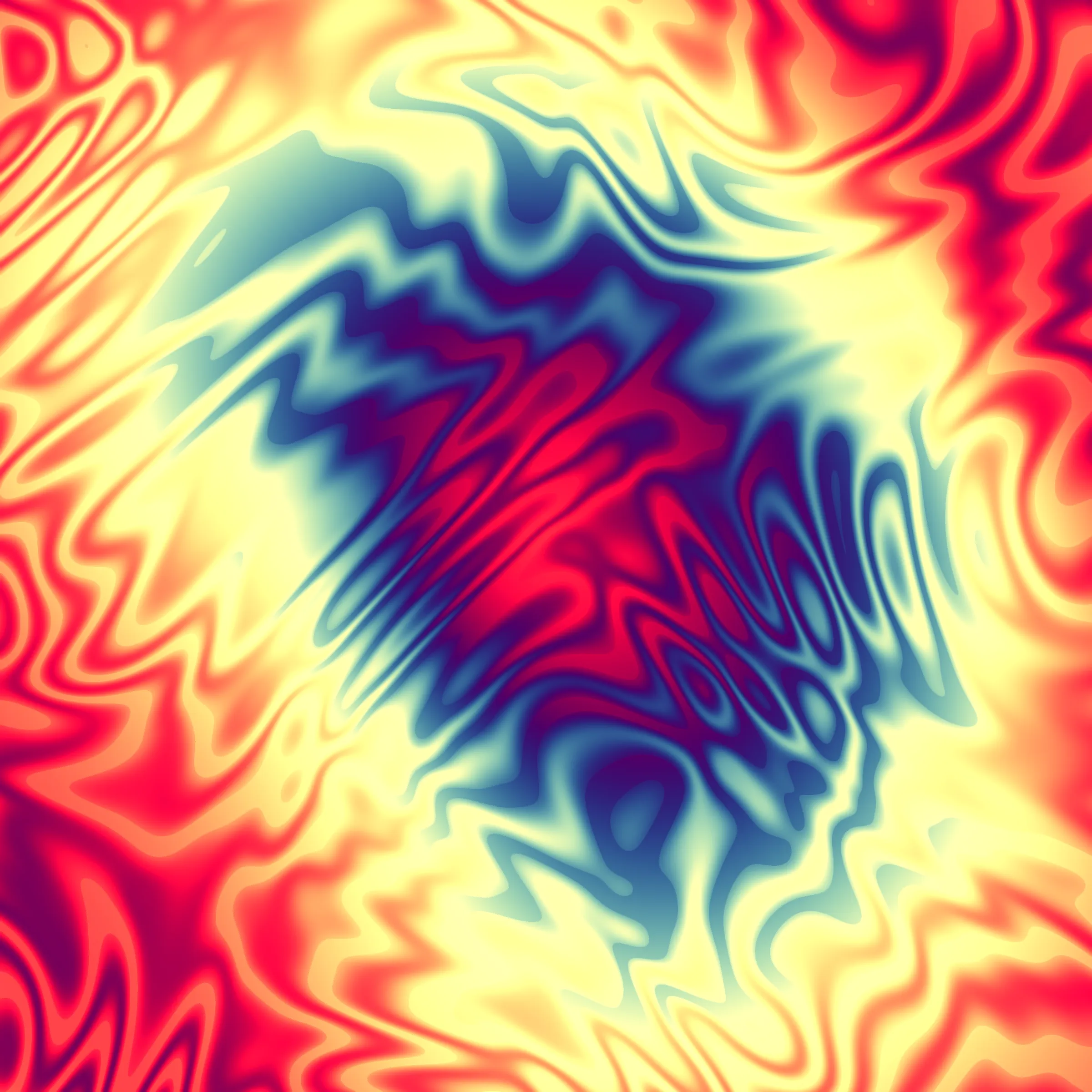 Mirage

Haze
Refracted sine waves suggest the reflection of stylized clouds in a hazy sunset