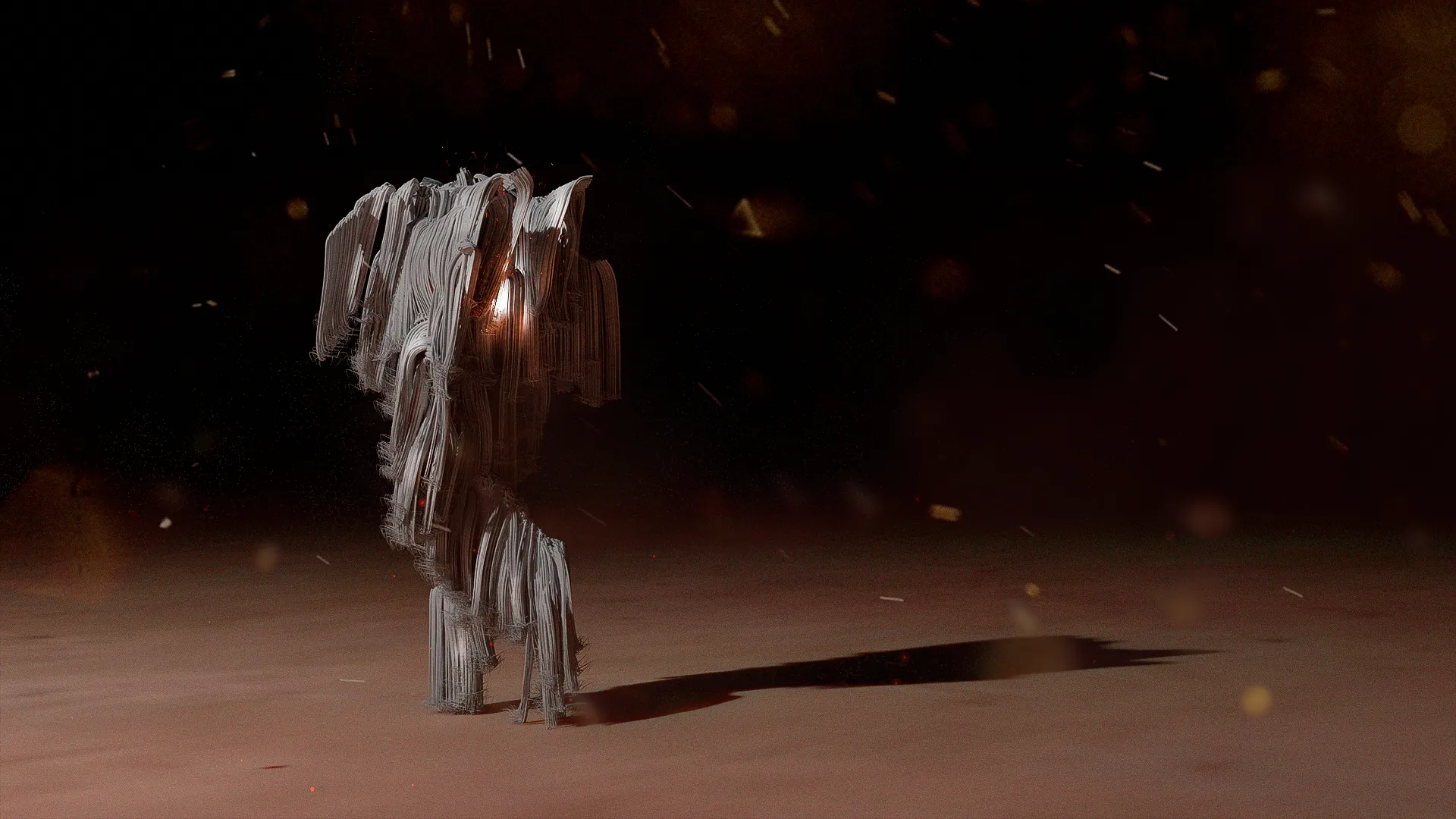 The misguided future, with a path to walk forever, because mortality is the key to give importance to the path.

This Morpho reflects us all, you and me. it's the truth we don't want to guess.

Eternity, so dear to us, is the sin of our dreams.
It´ s the stone where we will fall, the belief that immortality, thanks to technology, is nature's solution.