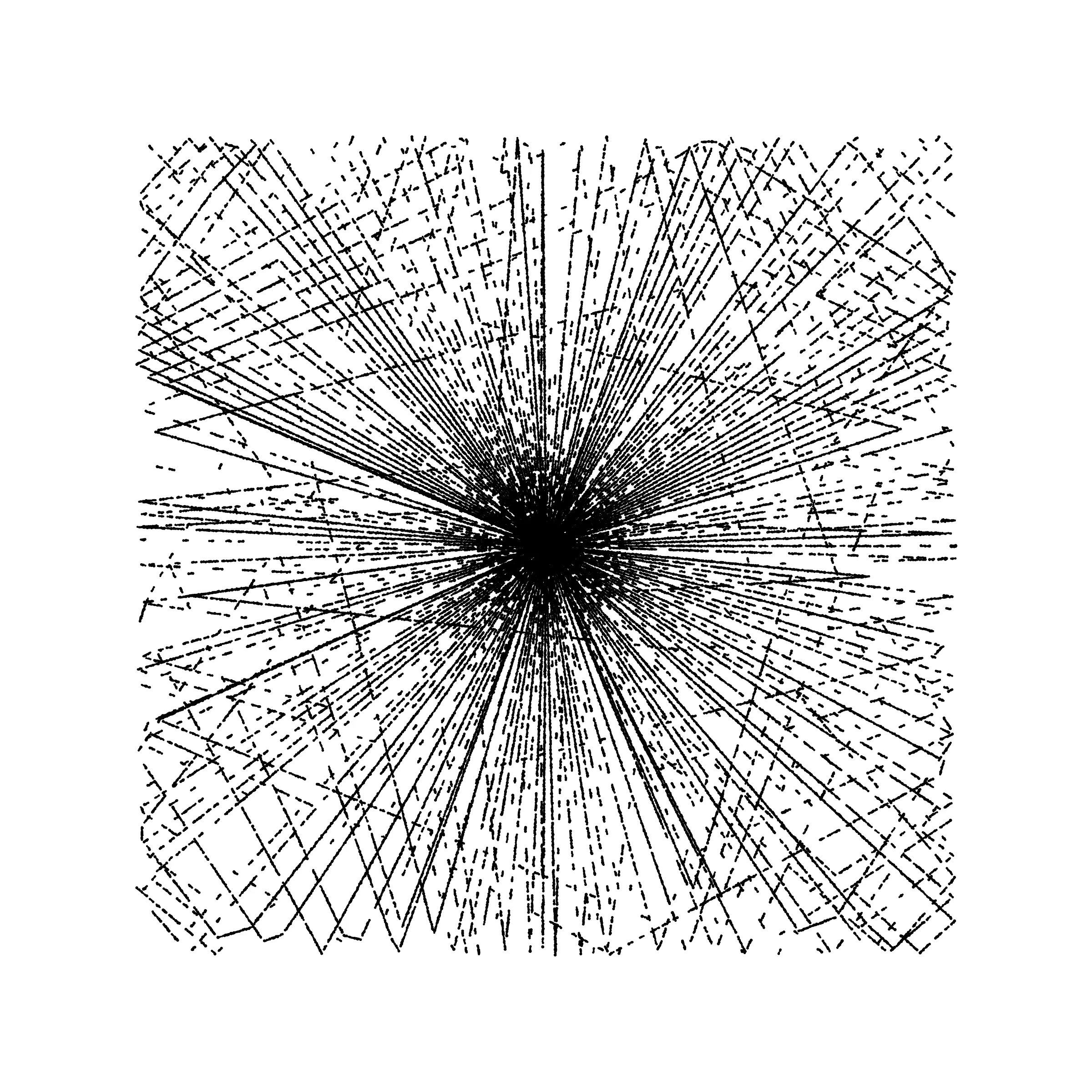 Bound is a study on observing trapped particles, in the form of a triptych. The three outputs are curated from a generative script. 8x8 inch at 300DPI.