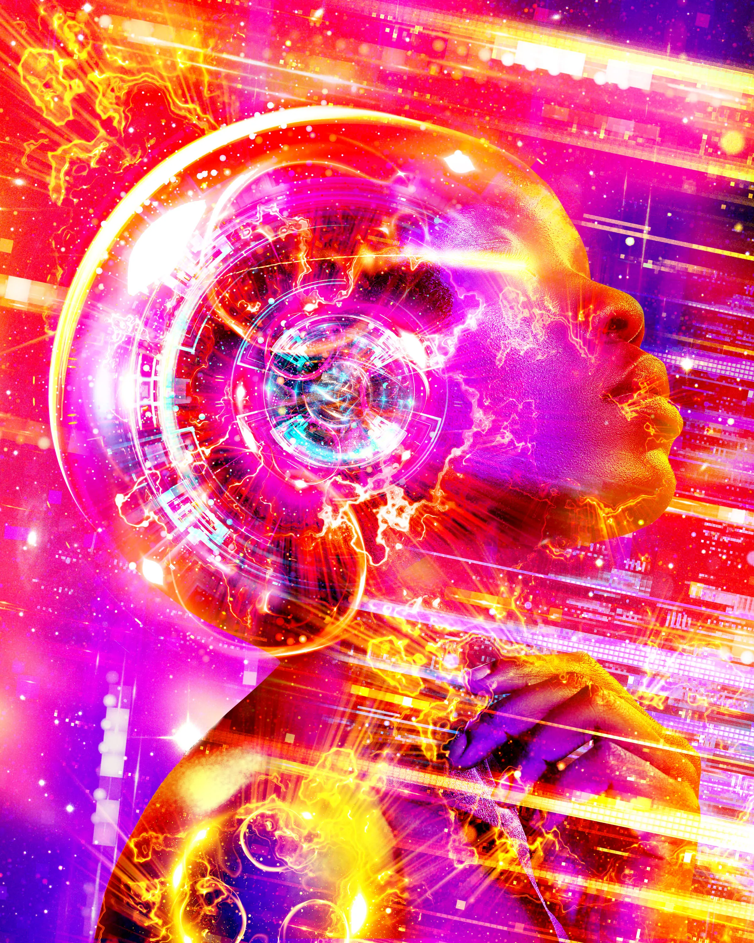 in order to thrive in this world, one must unlock their own power, seek their true potential. we all hold the power to transform our own lives and shift our realities. to unlock your power, you must go within yourself. the obstacles we face, the challenges we must overcome help build us up, making us stronger. 

embrace your light. embrace your true spirit, your true being. it’s all within you. become the majestic divine goddess/god you were destined to be in this lifetime. don’t hold back. let the world see who you truly are. let your vivid aura take over. 

become the majesty of divinity.

Created in Photoshop | 2021
2400x3000 | 1/1