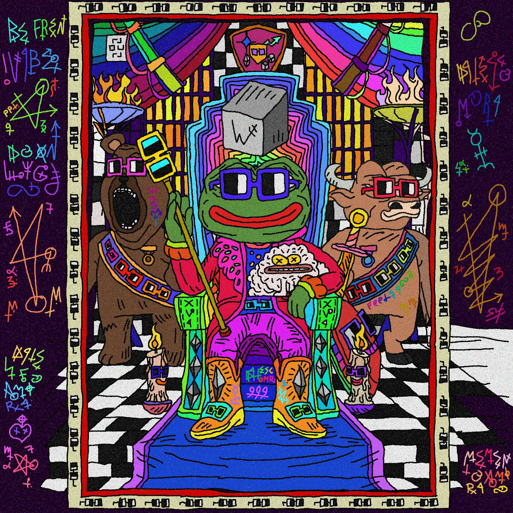 D1tesco amori
Bears, bulls, frogs, nouns, cubes, toads we are all one big Fam. I hope that this magical holiday will bring love and peace to all of us frens🌈❤️🕊️

Fam enriched with love
🐸🐻🐂
Memento amori