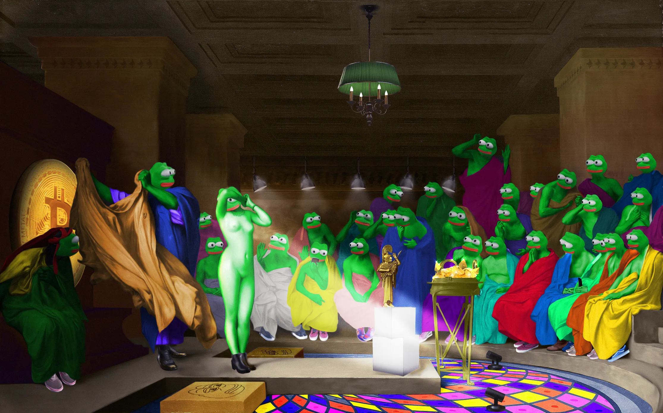 Phryne before the Areopagus by Jean-Léon Gérôme inspired me to create this piece of art.

Dimensions: 2230 x 1390