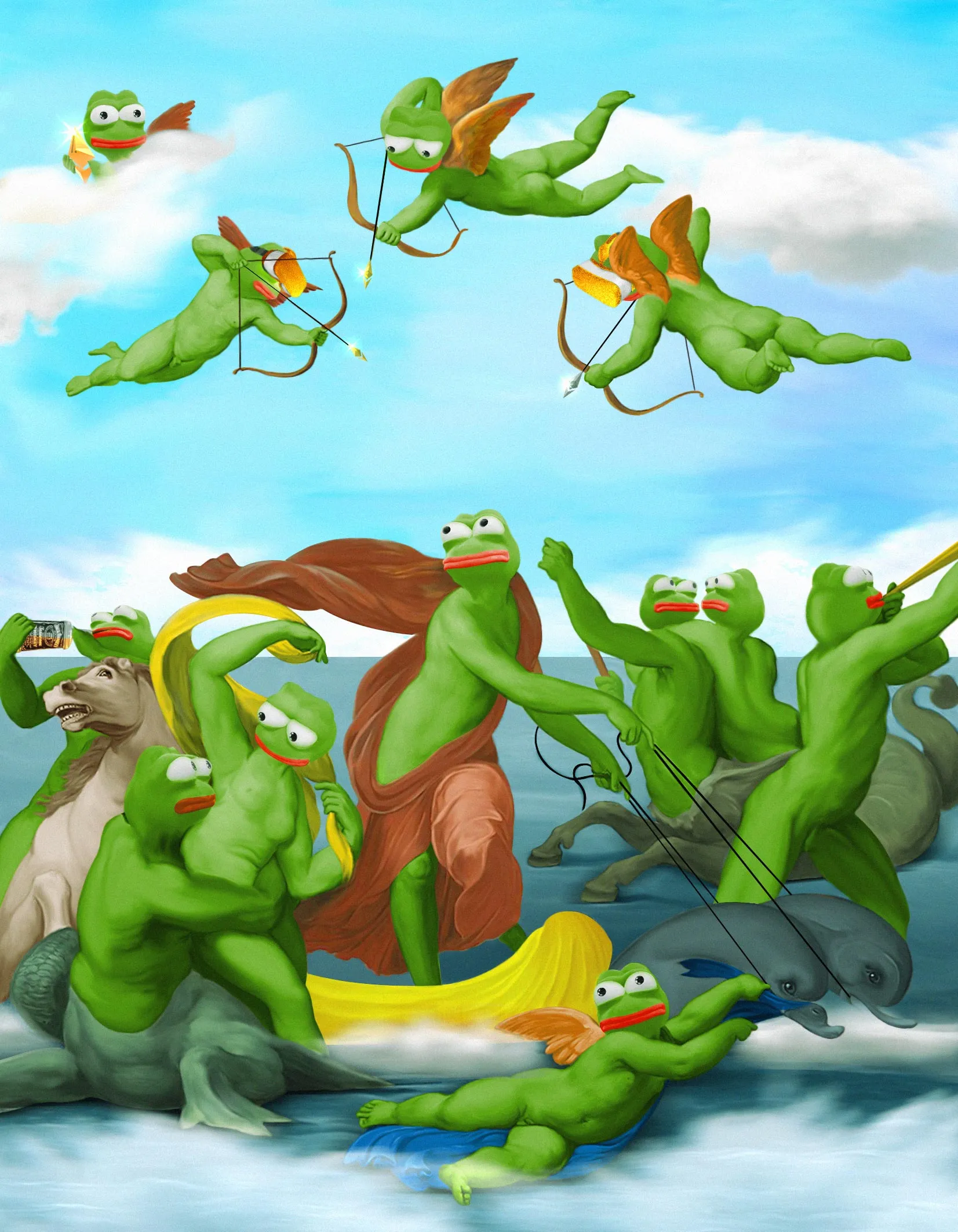 The Triumph of Galatea by  Italian painter Raphael inspired me to create this piece of art.

Dimensions: 1653 x 2125