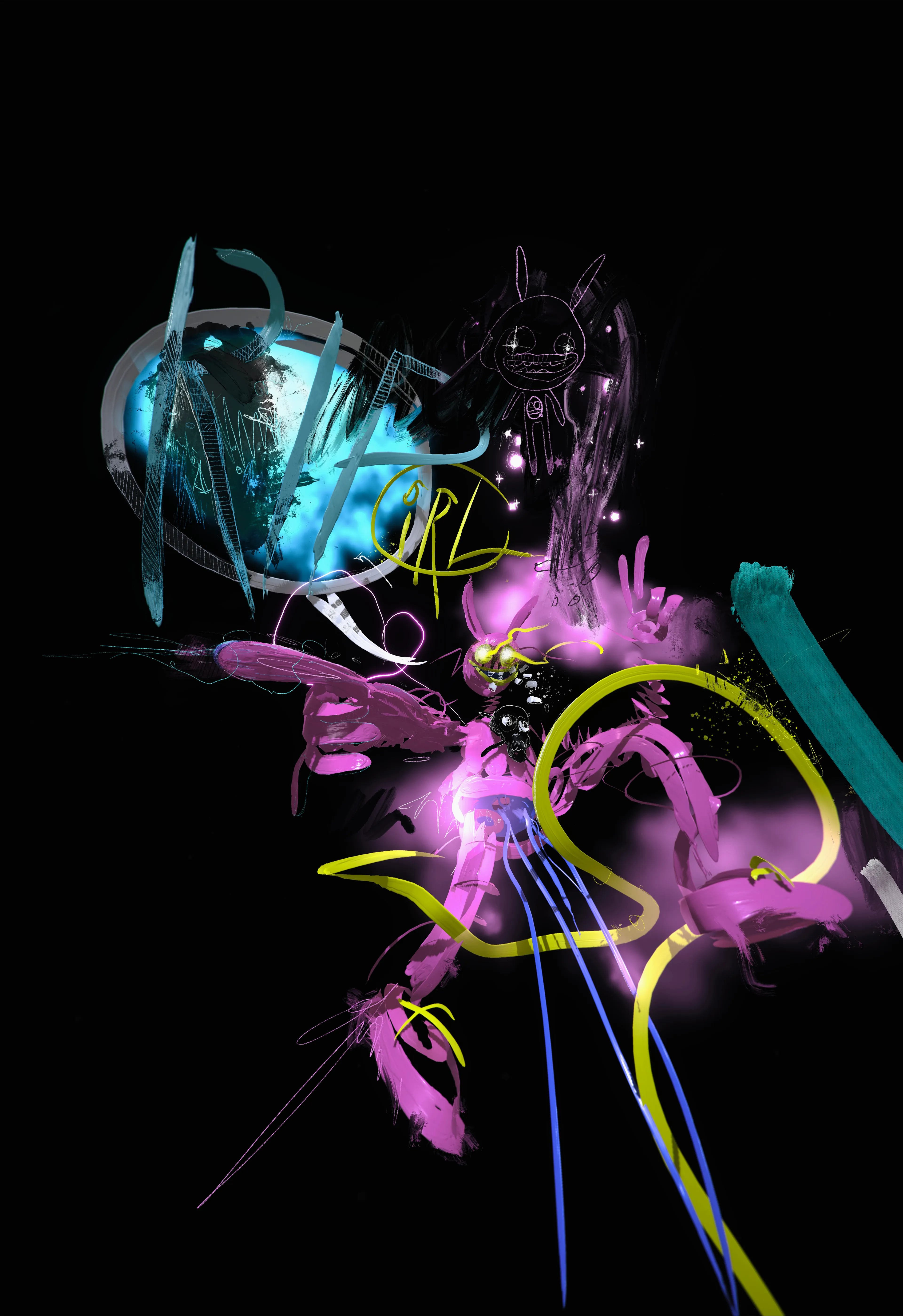 In real life? Get out of here! 

VR Painting, 3d Render, Digital painting.

A2 300 dpi print ready with 20 mm border.