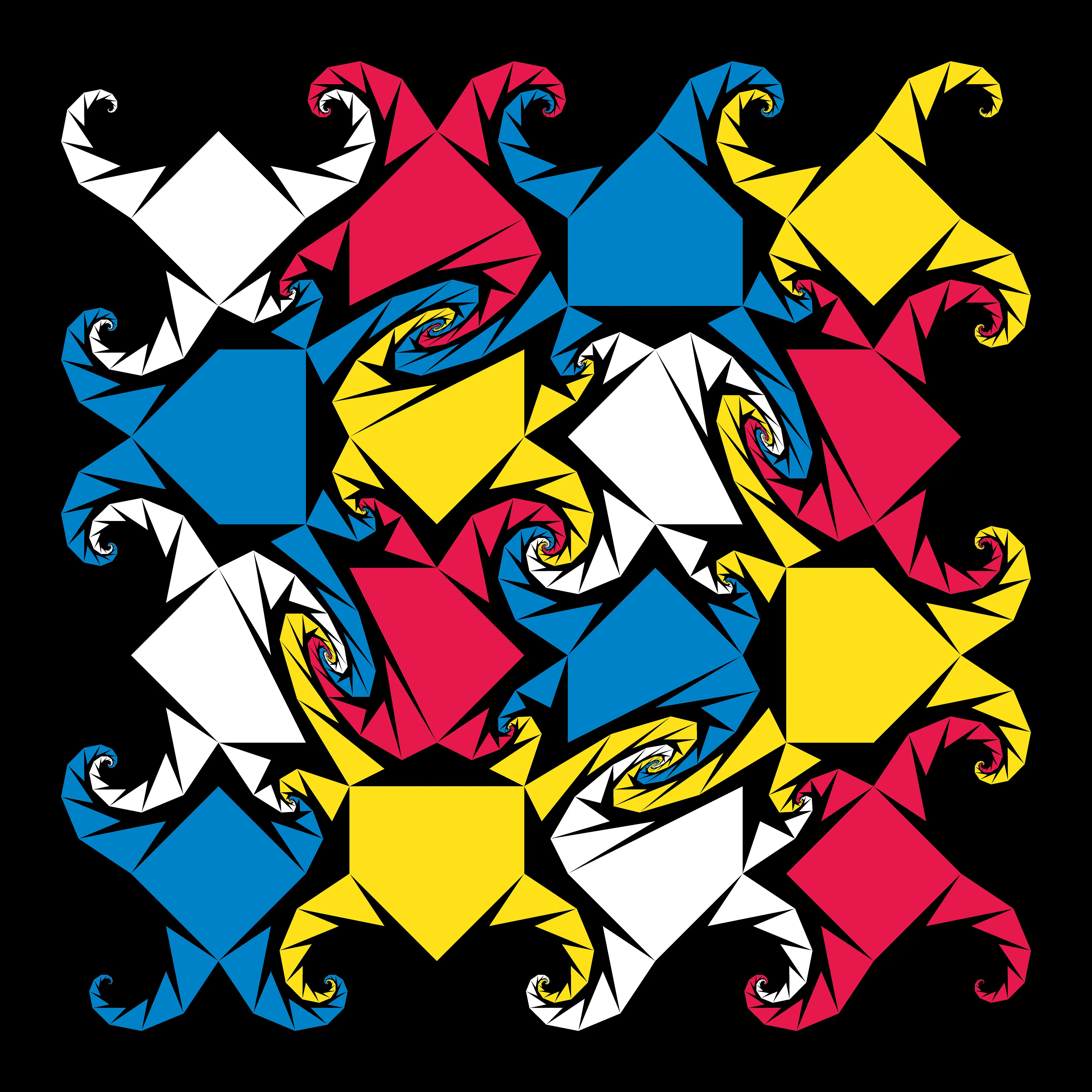 A study on polygonal spirals and tessellations.
