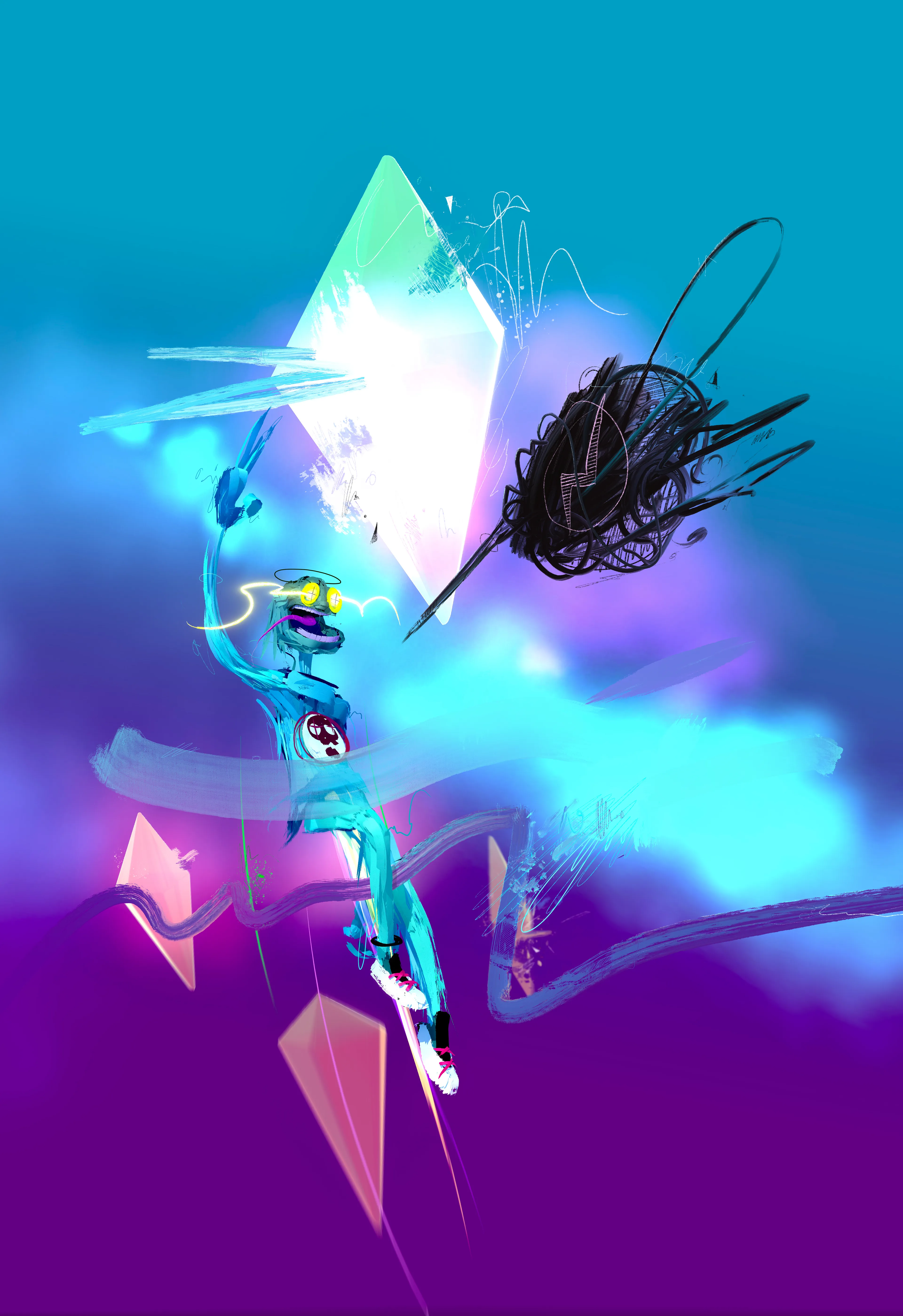 Jack of no traits. Joe of no juice.

VR Painting, 3d Render, Digital painting.

A2 300 dpi print ready with 20 mm border.