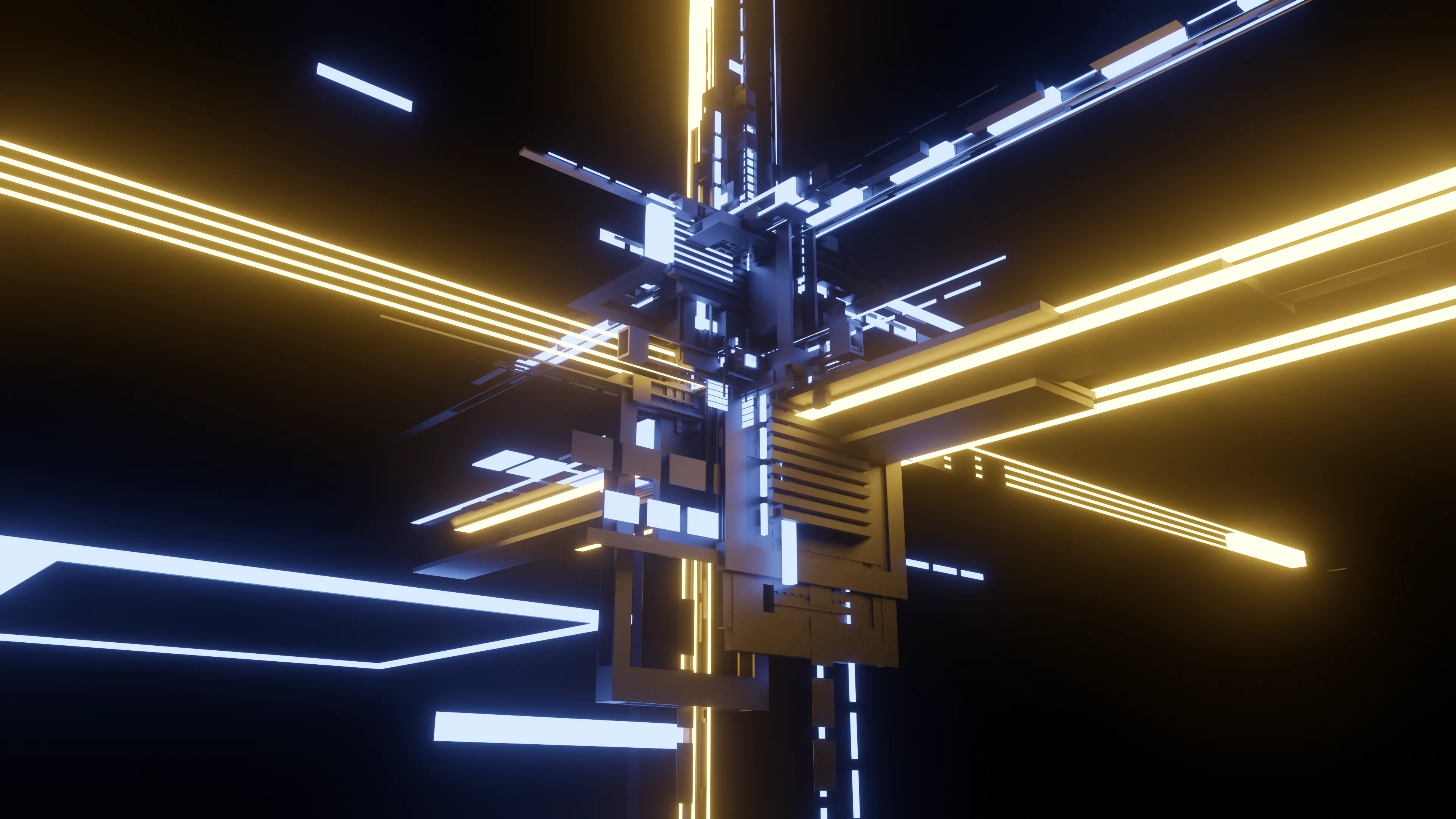 Blender Eevee rendering of R3sonance #235 by ge1doot | https://api.artblocks.io/generator/19000235 | 4K png image