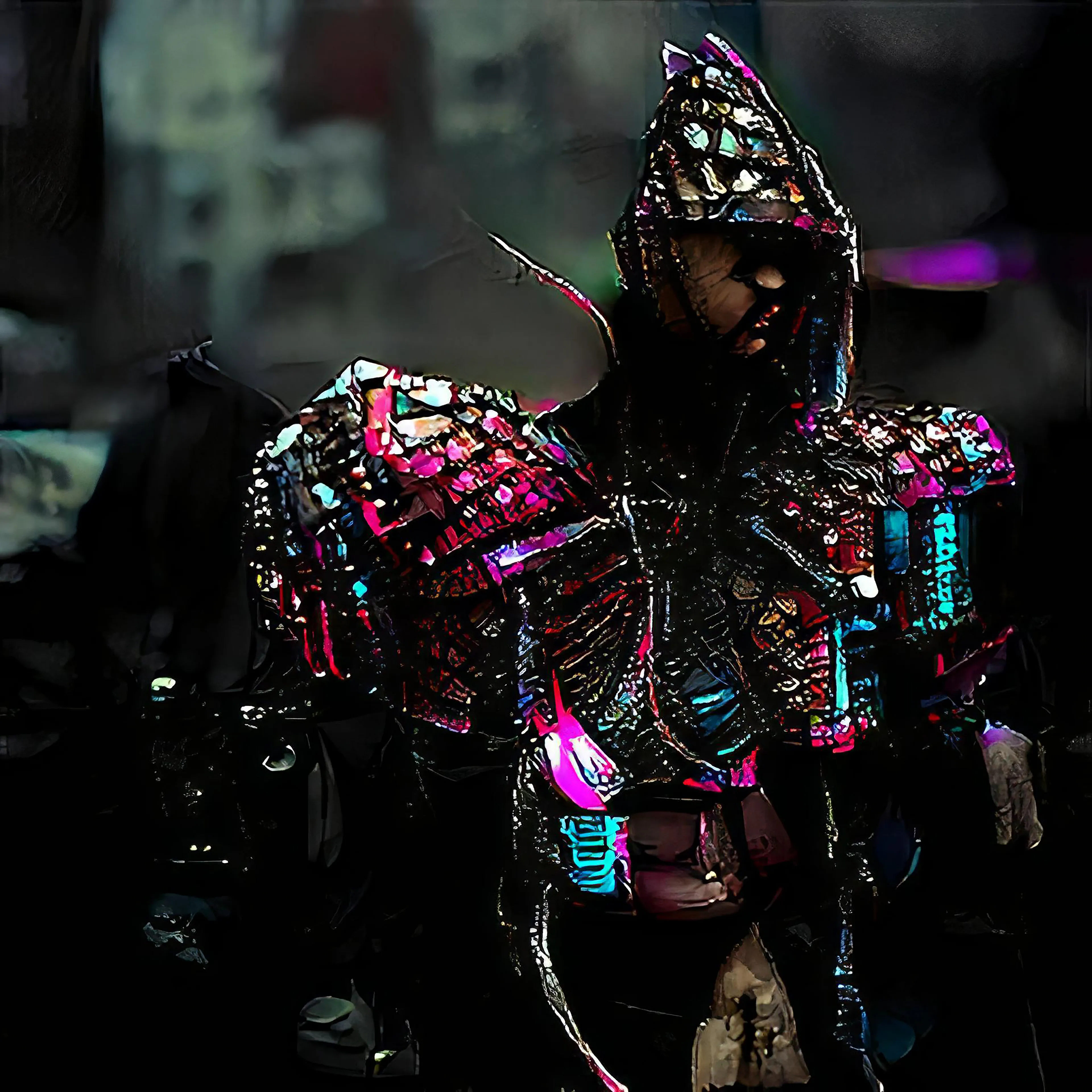 Singularity Stories: Chapter One #7
4000x4000

Created using speech recognition and neural networks trained to transform speech into visuals, based on below input:

His light a beacon for all to see,
Akin to this an Upper City Street Wizard should be.