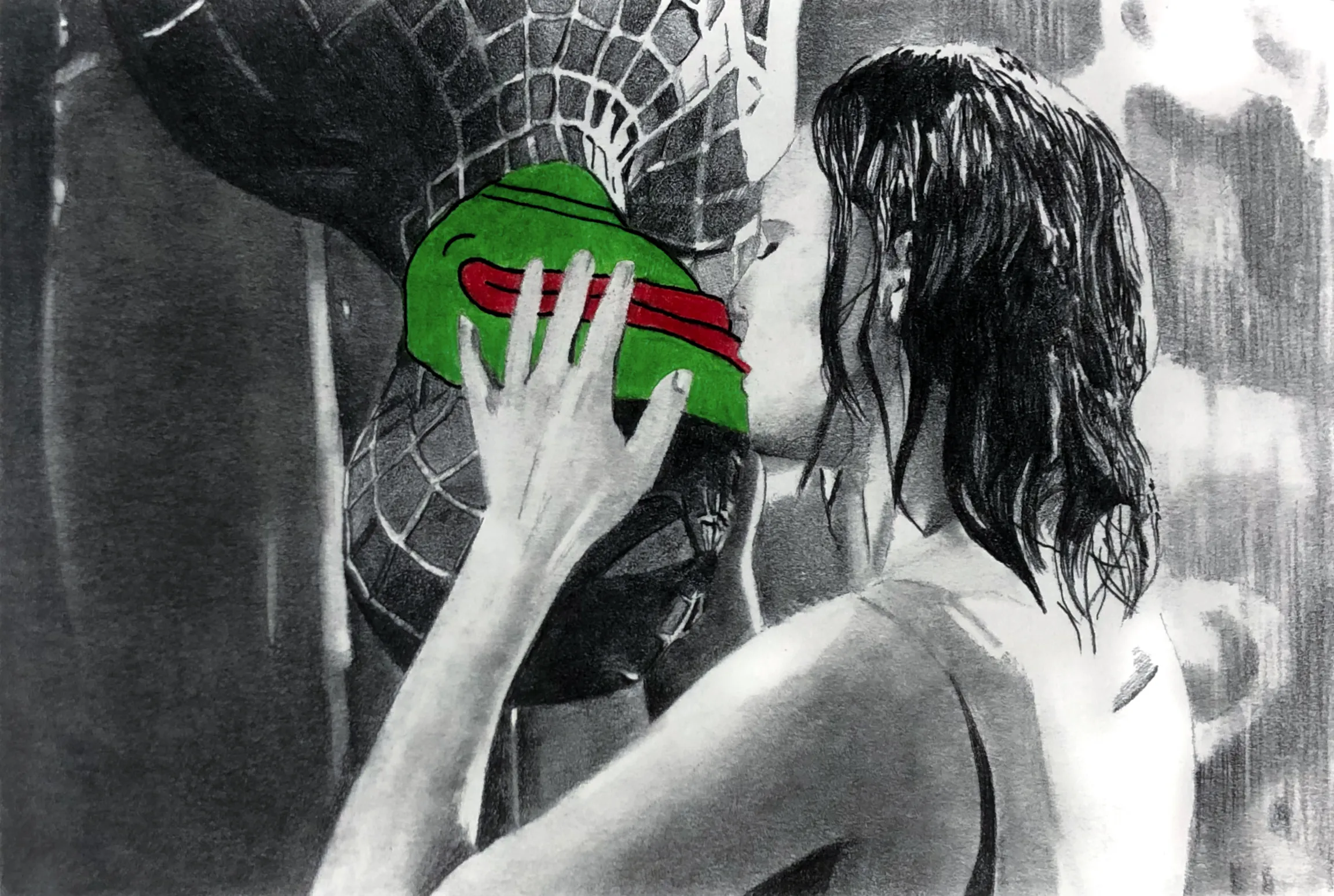 Done entirely in pencil on paper

"With great power comes great responsibility"
