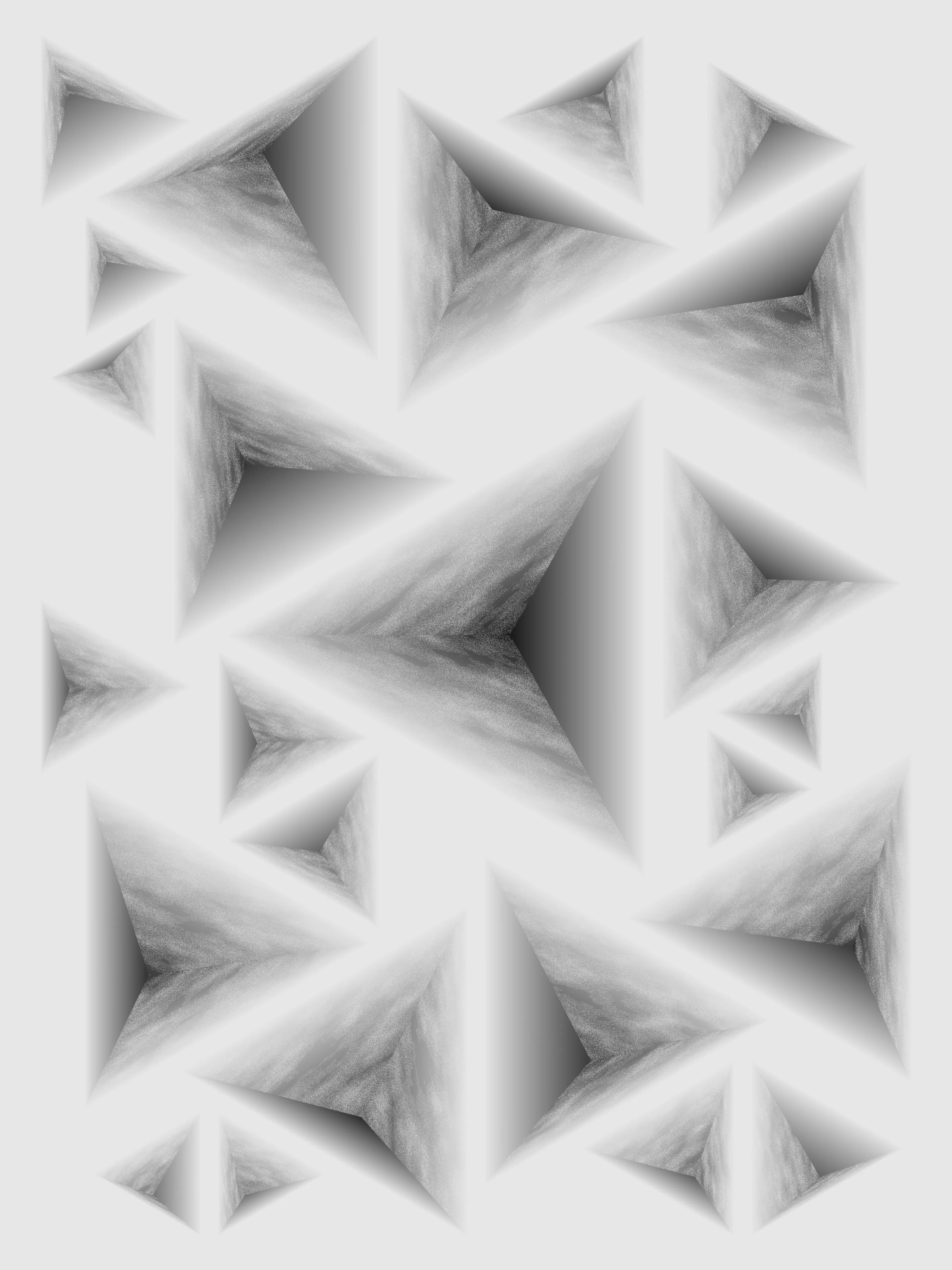 Shattered Ascent by ippsketch
6000 × 8000 px
Edition 1 of 1

Outcroppings rise into the heights
Sketched with code