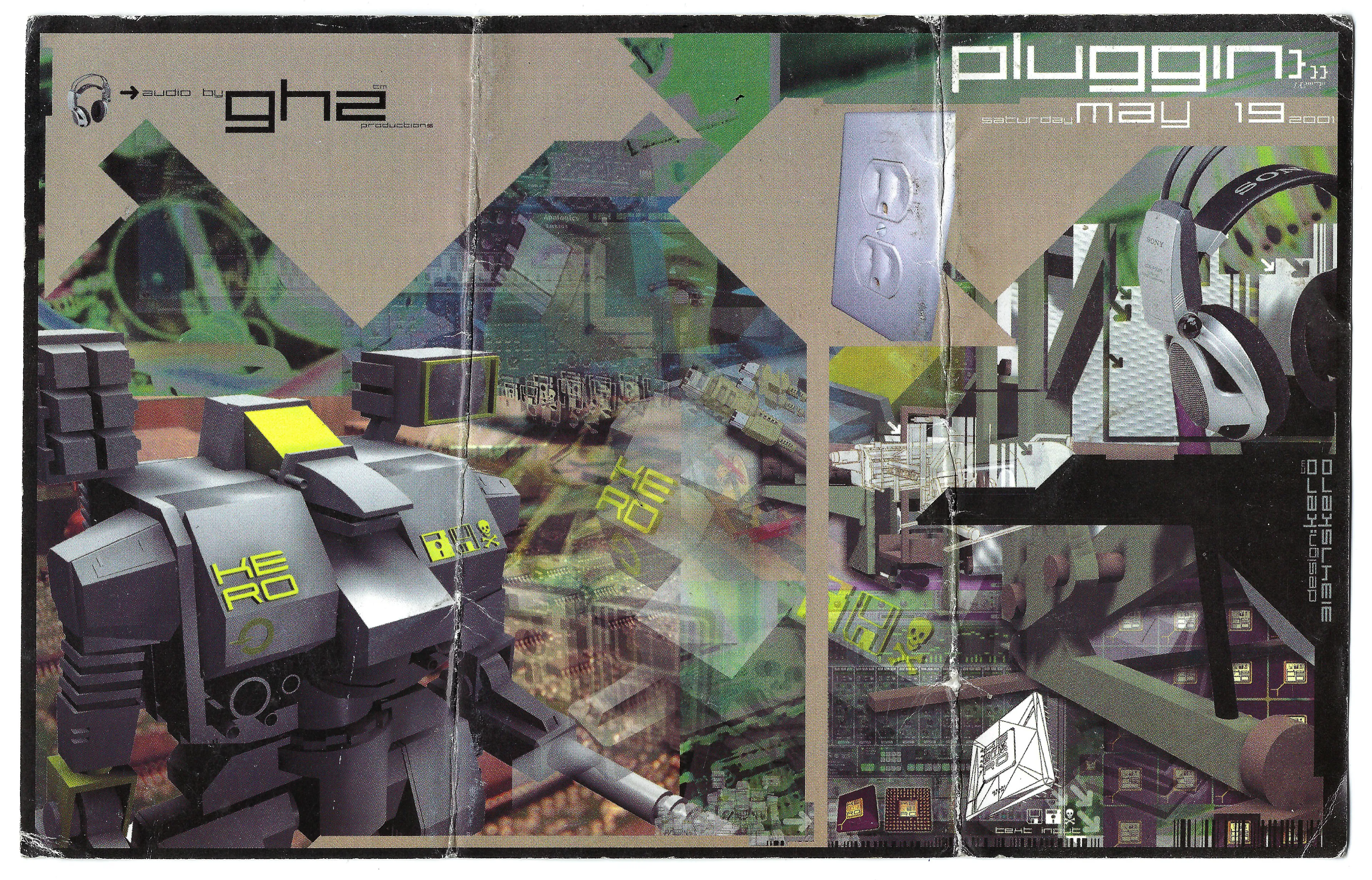 pluggin}}}
2001 DETROIT RAVE FLYER SCAN

A series of underground rave flyer scans from the late 90’s and early 00’s designed by Kero in Detroit using 3D STUDIO MAX, PHOTOSHOP, ILLUSTRATOR  and NATO + 55. 

These flyers capture a historic moment of time where illegal raves were thriving in Detroit, they were 10,000 printed and lost in time but now minted eternally on the blockchain.

winner receives:
5231 X 3357 JPG Flyer scan
+
612 X 395 JPG 