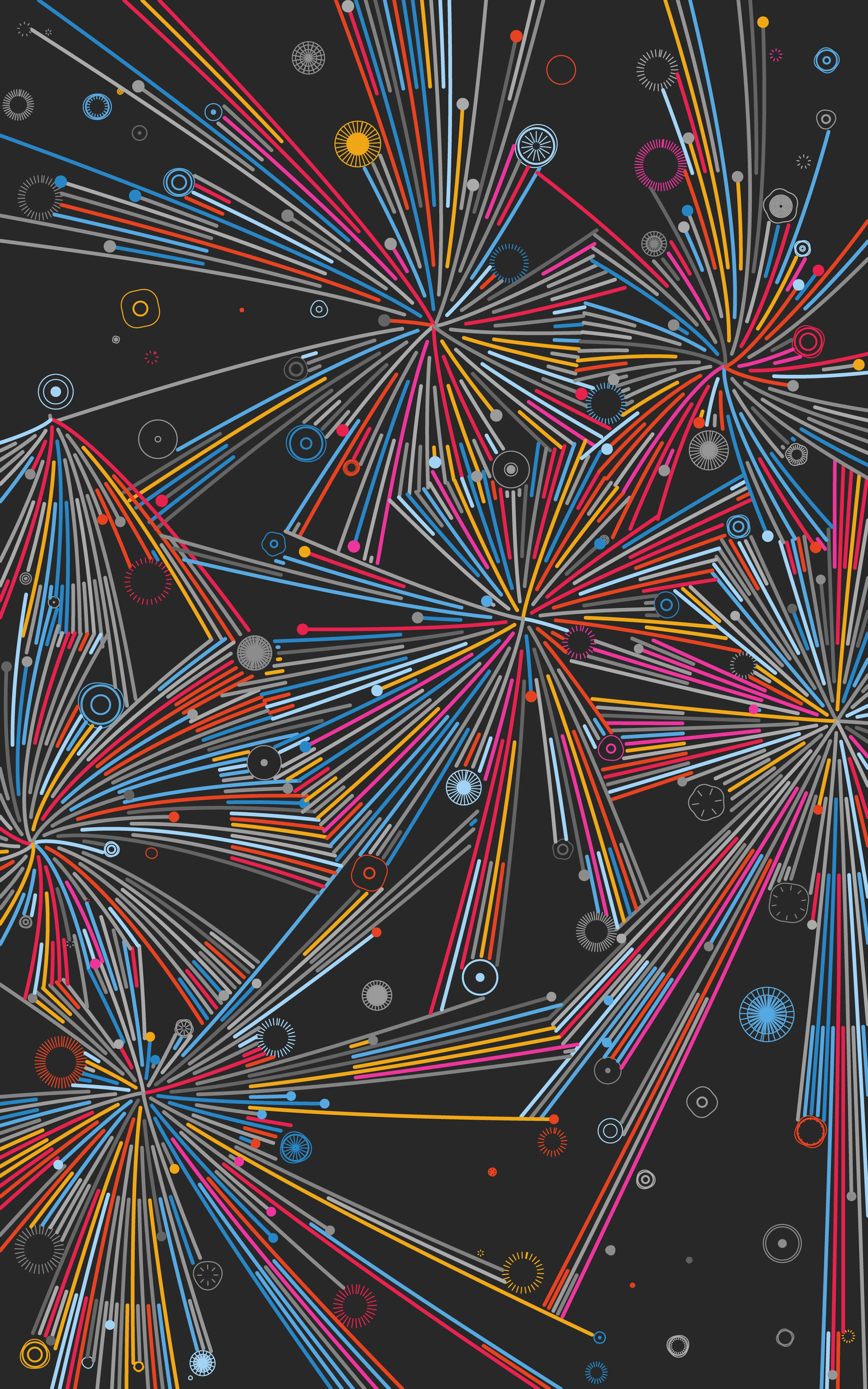 Created with a generative algorithm made in p5JS. I wanted to capture the randomness of "cells" growing outward and hitting other geometry, causing them to malform as they expand. 

The purchaser of this NFT can contact me for a 1/1 pen plot version of this design! The print will be on 12"x18" archival paper in either black or white.  