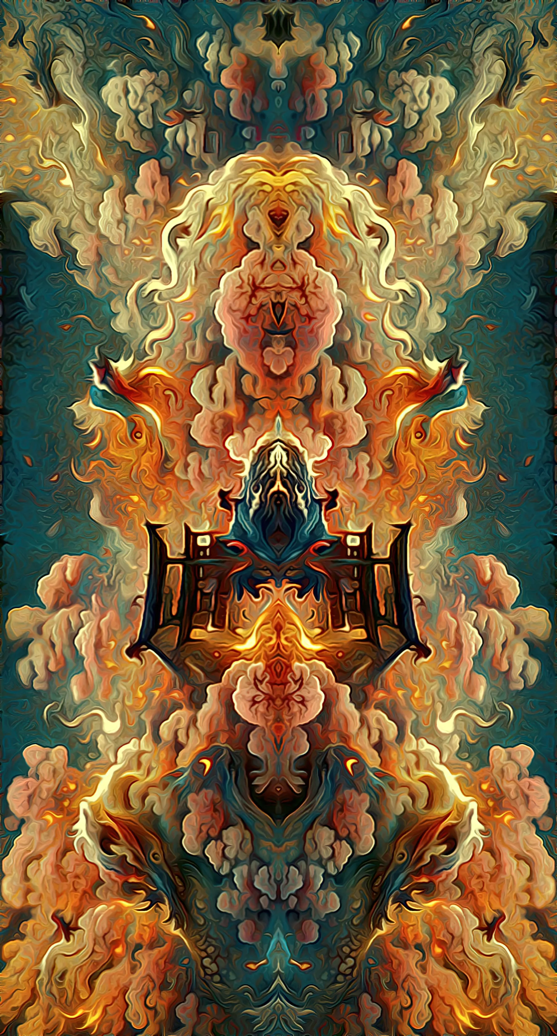 A kingdom of tranquility, elegance flows thru and from the heart of this structure. A sense of peace can be felt as the warm air permeates the land and brings harmony. 

Dimensions: 1792x3328

In collaboration with Rikkar. 