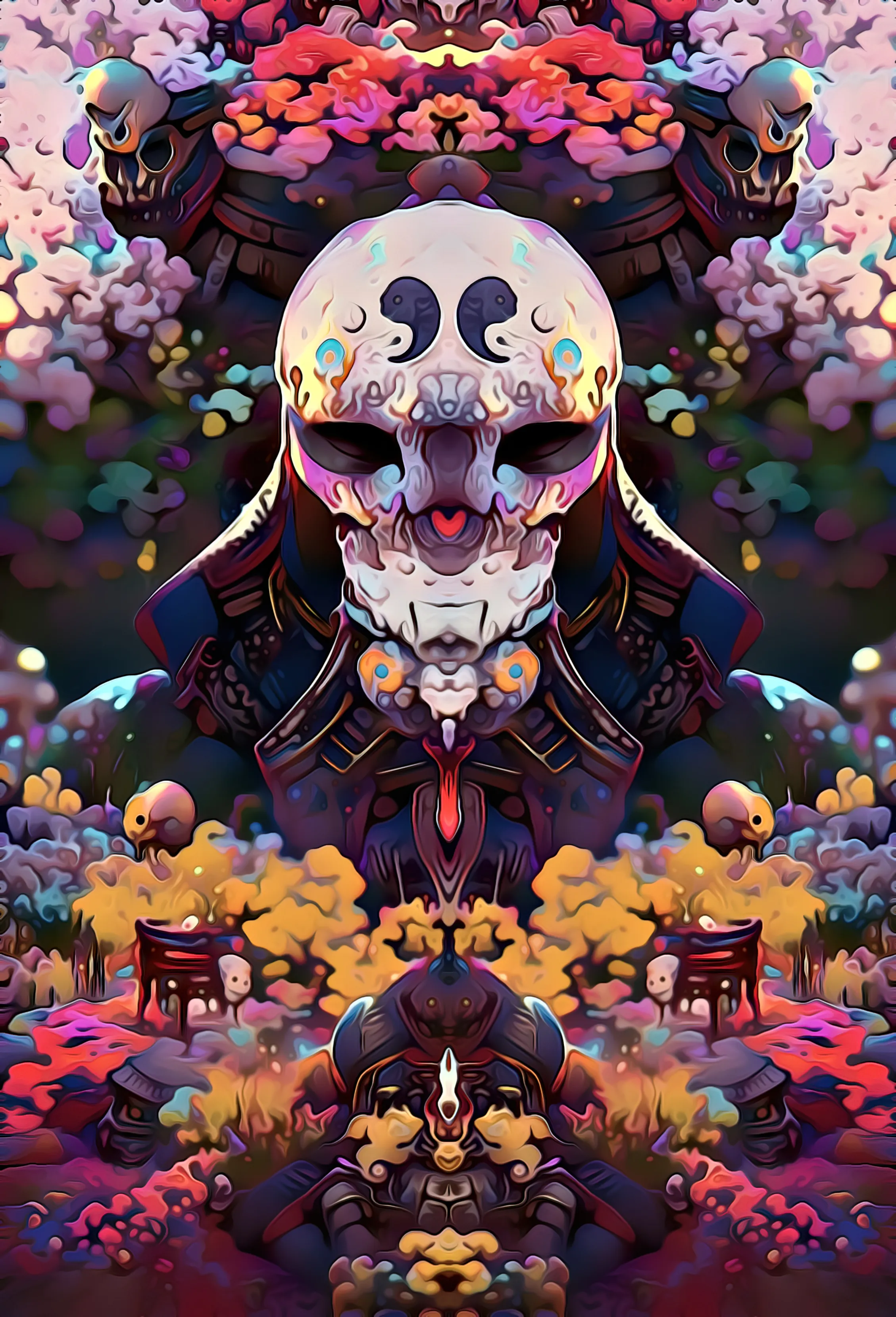 A warrior, finally laid to rest, the balance of life and death completed. 

Dimensions:  2258x3318

In collaboration with L3THO