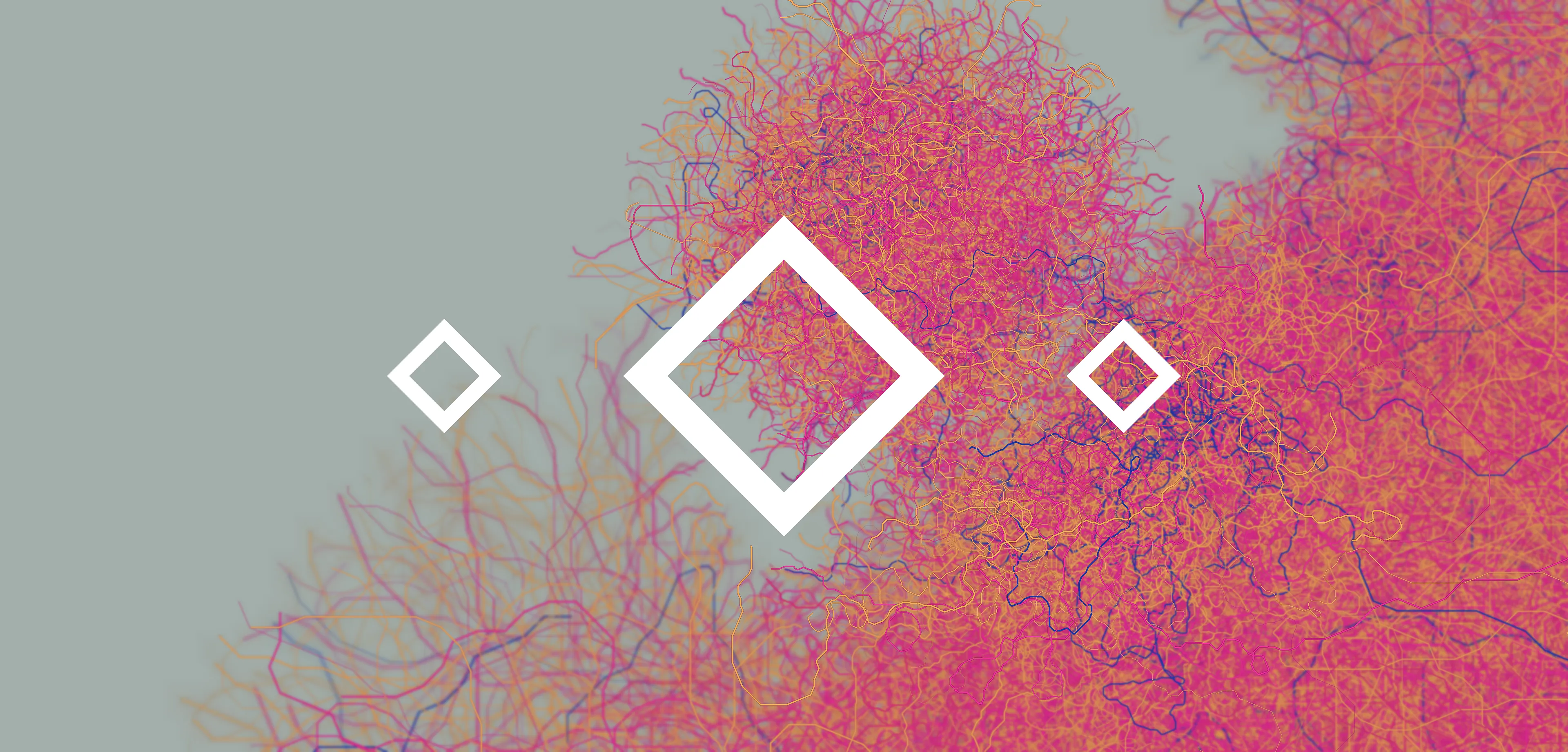 A generative study of 5600 moving tendrils, with custom color palette and simulated depth of field. Made in Processing/p5.js.

7500 x 3600 pixels
PNG
