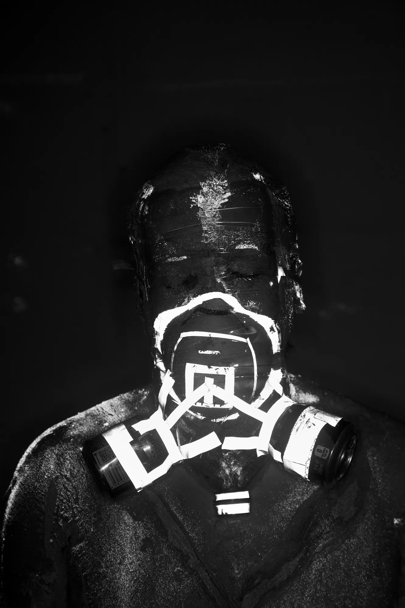 In conjunction with the launch of my NFT series Constructions (American Type and Hedonic Reversal) on OpenSea, I am offering a limited collection of 10 photographic NFTs from my series Masks. These self-portraits made in my studio recreate profiles of protesters in Santiago, Chile wearing makeshift gas masks constructed from discarded soda cans and bleach bottles. Inspired by Pablo Neruda’s epic Canto General, this series, like most of my work, straddles documentary and fiction—my own biography and that of other Latin American people. In these portraits, the protestors become more than defiant agitators. They are architects of a new universe. 