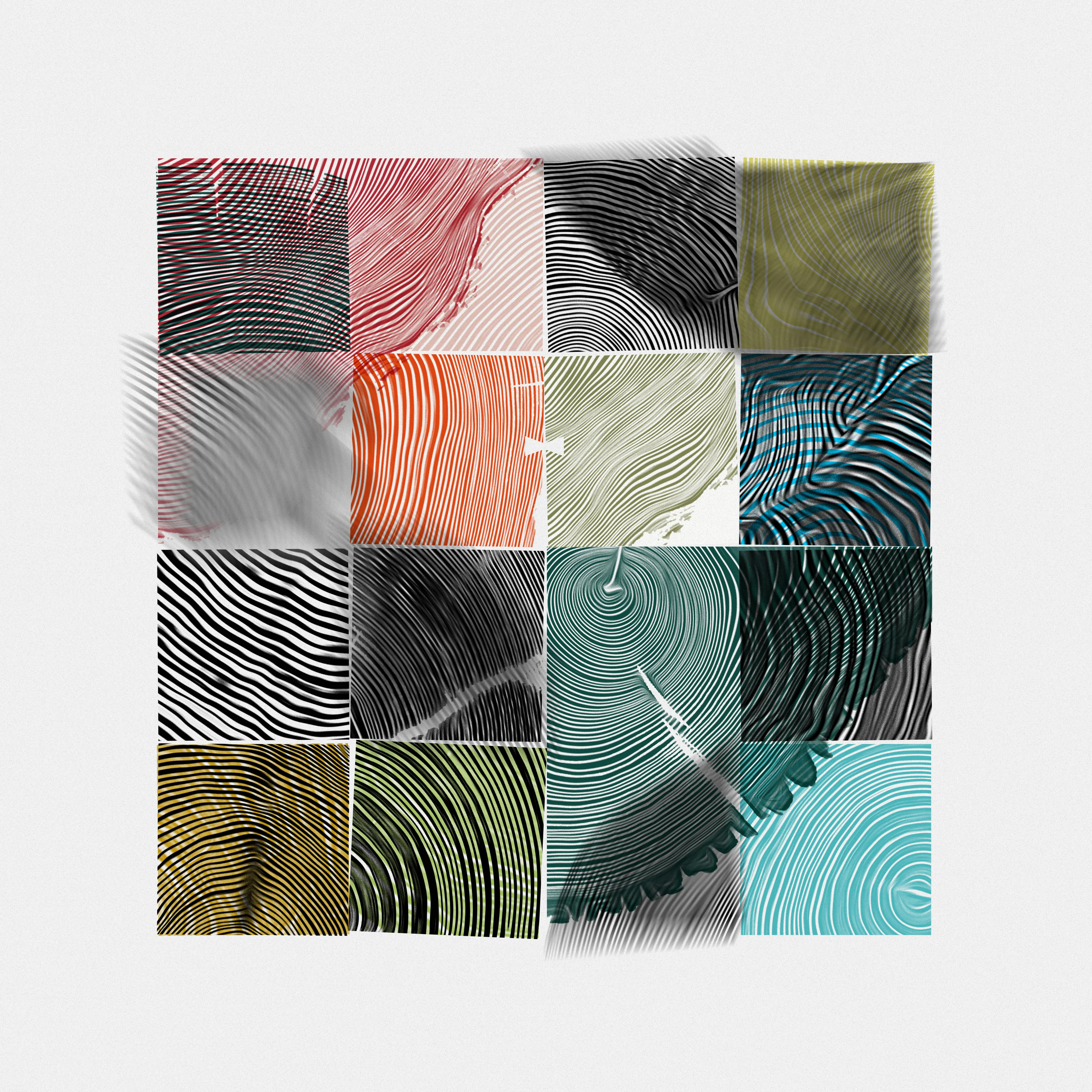 'Woodblocks' is a limited collection of 30 generative artworks inspired by traditional woodblock printing using noise, recursion, and flow fields.

Each piece is randomly generated within a custom 16 grid system via javascript. Traits include colour, texture, focus, joinery, frequency, and placement.

...

Dimensions - 3600x3600px
Format - JPEG
DPI - 300
Tool - p5.js