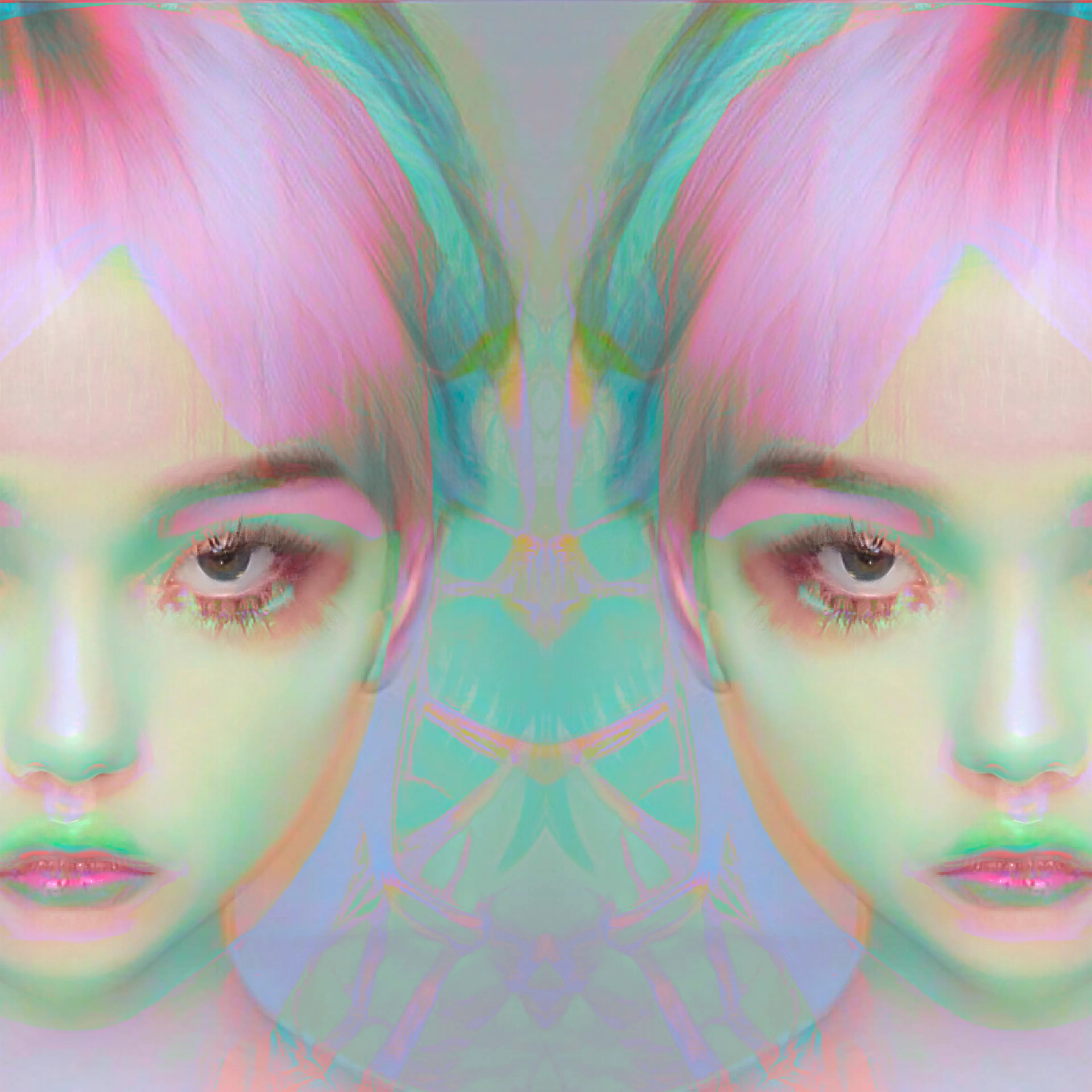 AI, Digital, Acrylic. 8K. 

A digital twin is a virtual representation that serves as the real-time digital counterpart of a physical object or process. Loosely inspired by Castor and Pollux, mythological twins that made up the constellation Gemini, one mortal, one divine. 

One of the first pieces I ever showcased publicly, "digital twin" has taken on new meaning over the course of 2021, reflecting the emergence of two lives: one as my daily reality, and one as my anonymous artist online persona. They are the same, and yet infinitely different, and the tension and symmetry of them influence my work in increasingly intricate ways. At the cusp of the wave of the Digital Identity movement, "digital twin" is my first glimpse of what has become for me--and will become for all--the future of how we think about ourselves.

As with all my portraiture, about 7 percent of my face is trained into this piece. 

Selected for exhibition in Miami during Art Basel 2021's "WAGMIami"