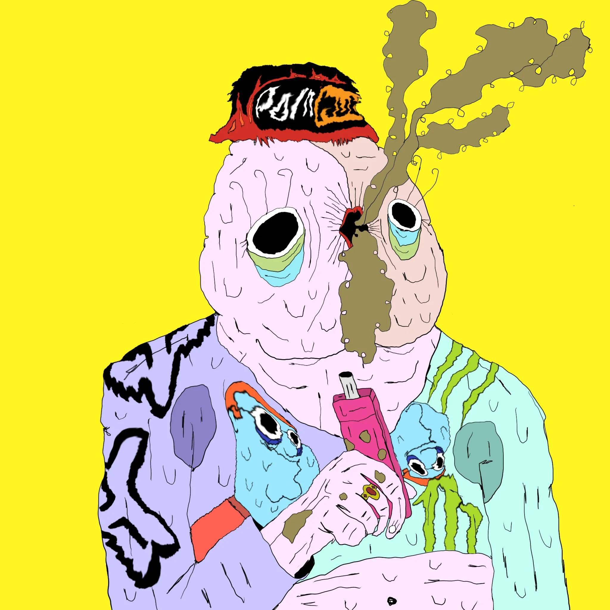 A creature whose modest dreams are listlessly huffed and spewed into the already polluted air of the city. Its lungs cling to the shit flavored vaporizer juice bought from the local petting zoo, sourced from the dying goats. It wears a class ring from a school it never attended, its fingers too plump to change. Skin tags hang from its loose flesh, attempting to escape the miserable body they're trapped in. 

It is one of five total butthole gods that exist in your hometown.