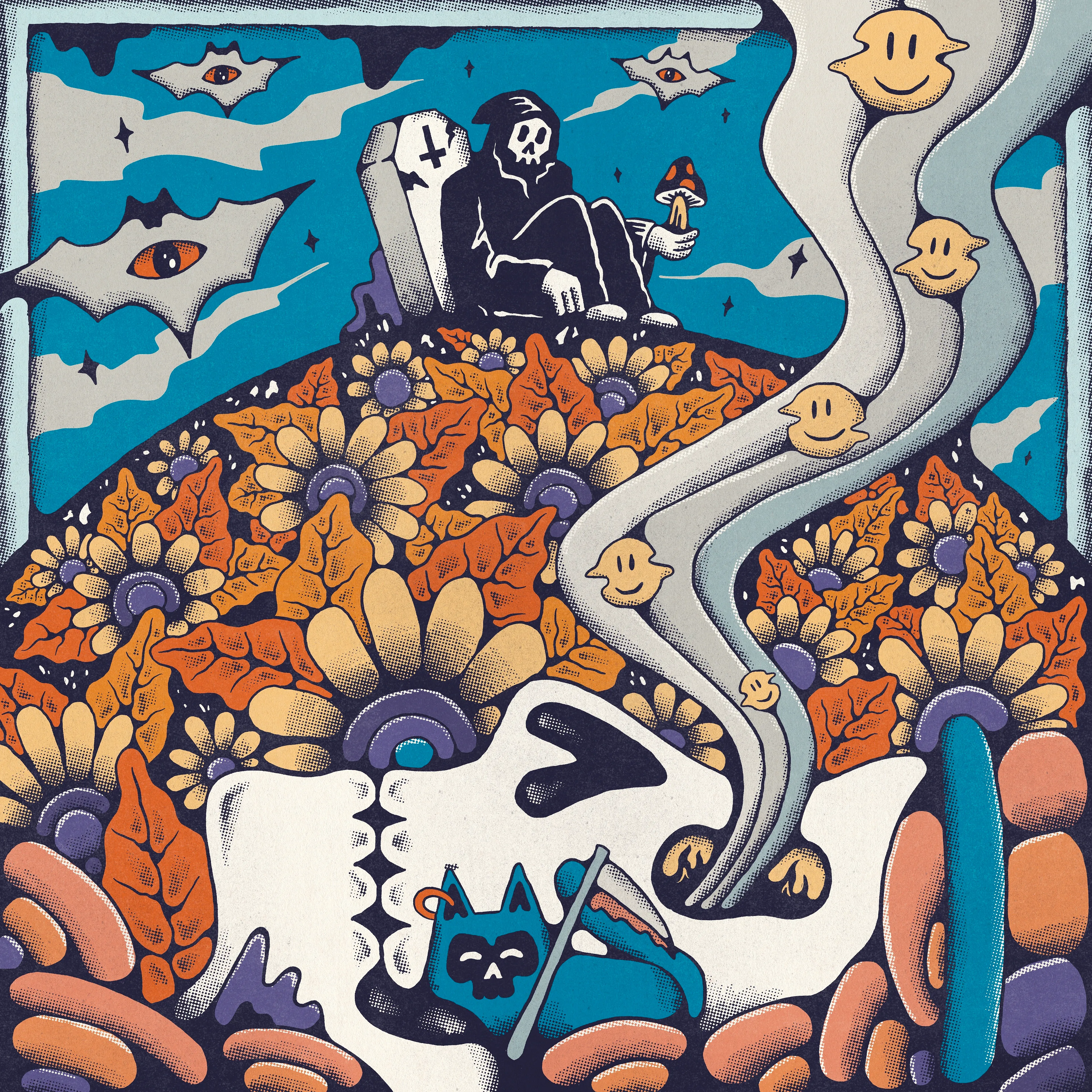 Everybody dies but not everybody lives
5000 pixel square illustration
Desember 2021