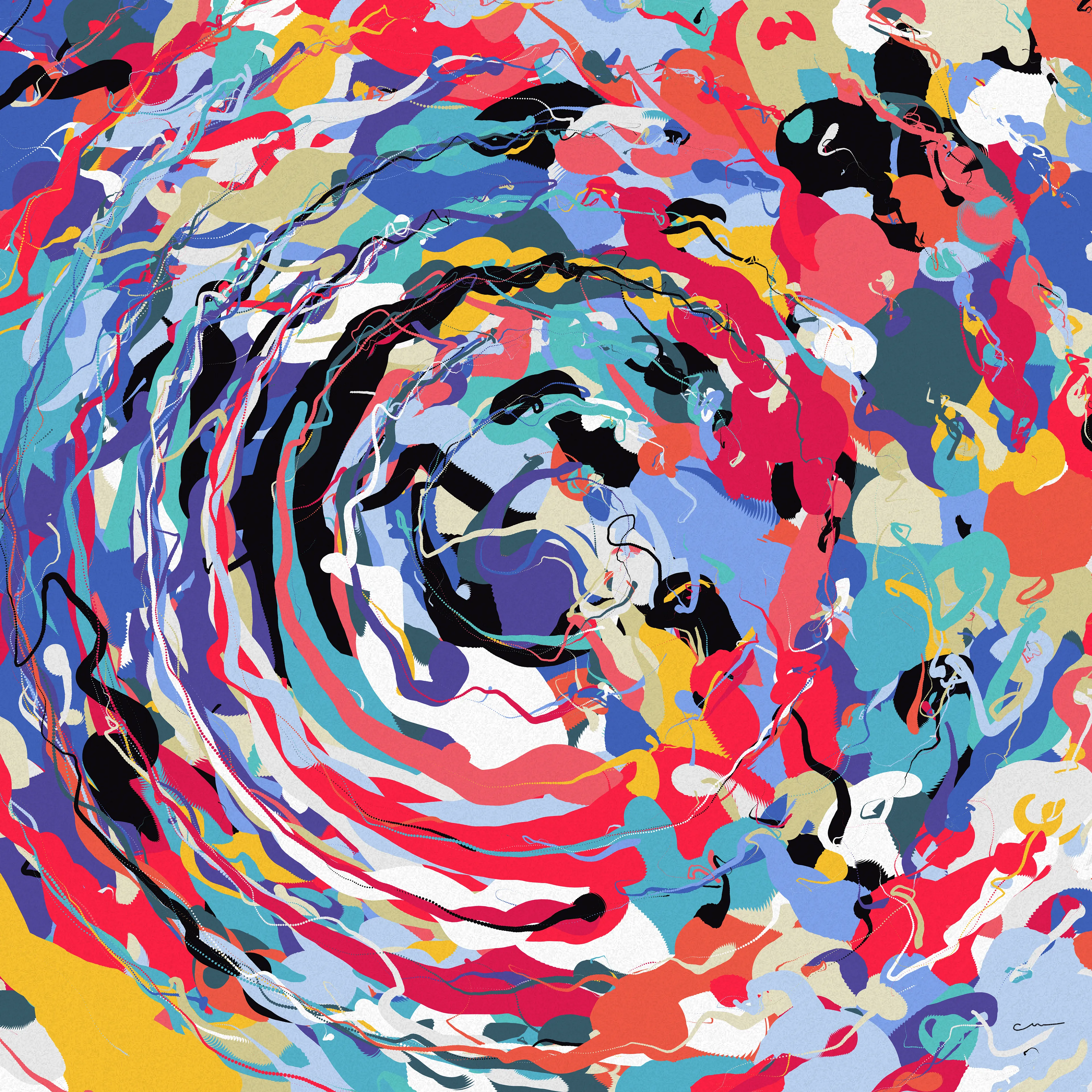[Che-Yu Wu | Generative Art 4K Classic series]
Classic series will only mint a maximum of 10 works per algorithm on Foundation.

Melancholy is floating,
Accepting the traces of deep darkness is part of life,
Colliding with various emotions, born and perished in the void.
Then reconstruct new colors.
This work is part of the particle trace series. 

Year of execution: 2020
 Technical data: Algorithm Art, p5.js
