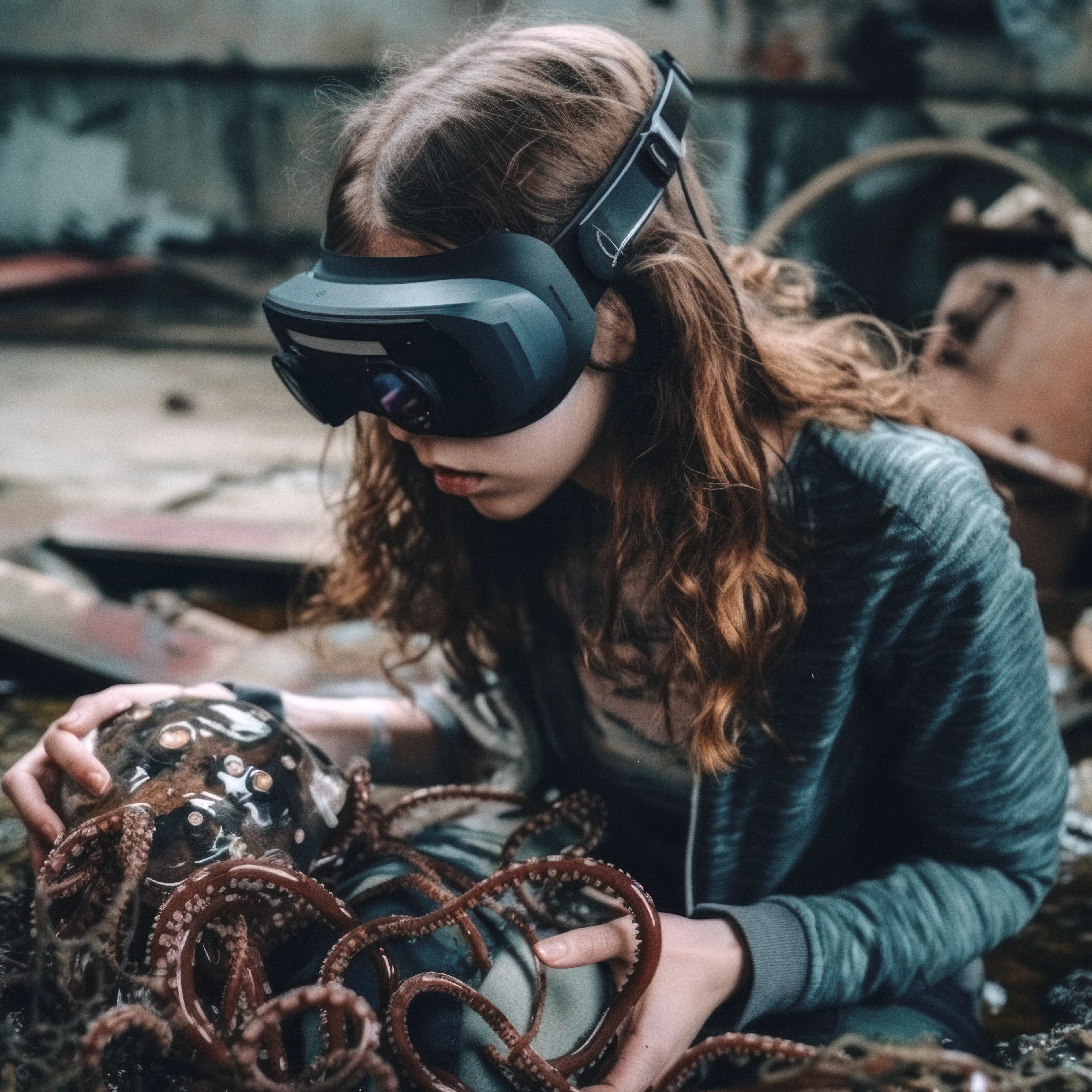 Aesop - The promise of VR
It’s rare to find an admin node nowadays. 
When it all started we didn’t know only humans and Octopi will survive on the planet. They saved us...
they offered their brain capacity to create a reality we can still live in. 