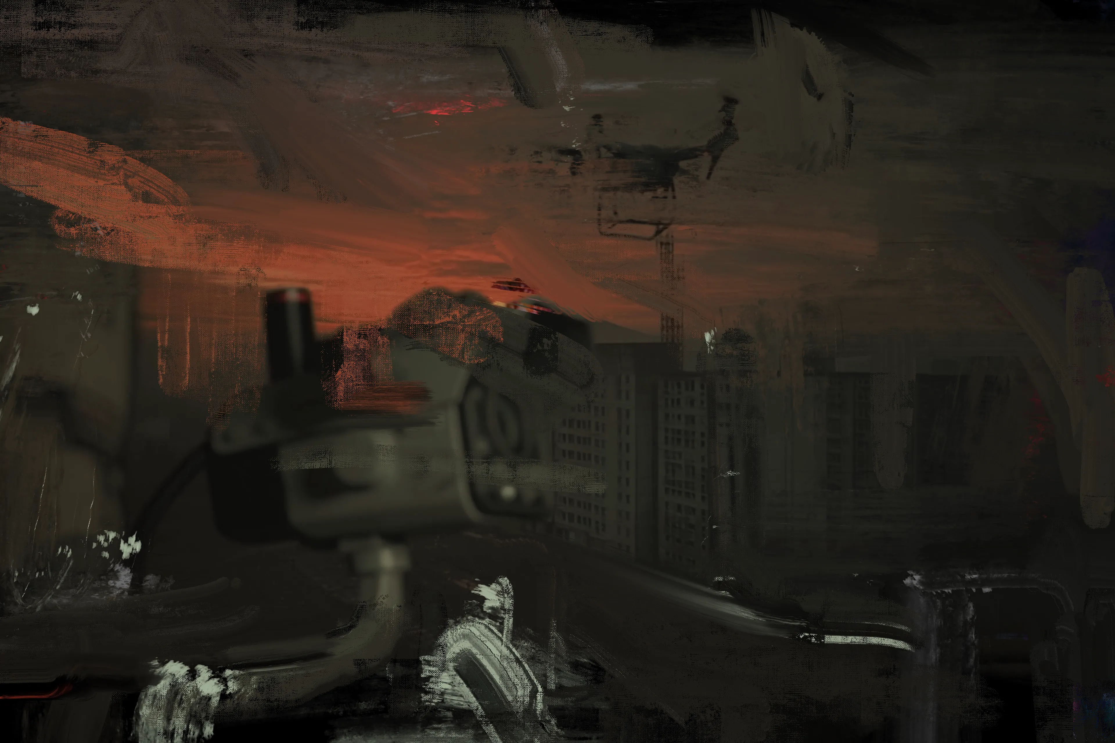 Technocrats Rule I CCTV Drone

Film Still Painting 1

Post Painting

Circa 2025