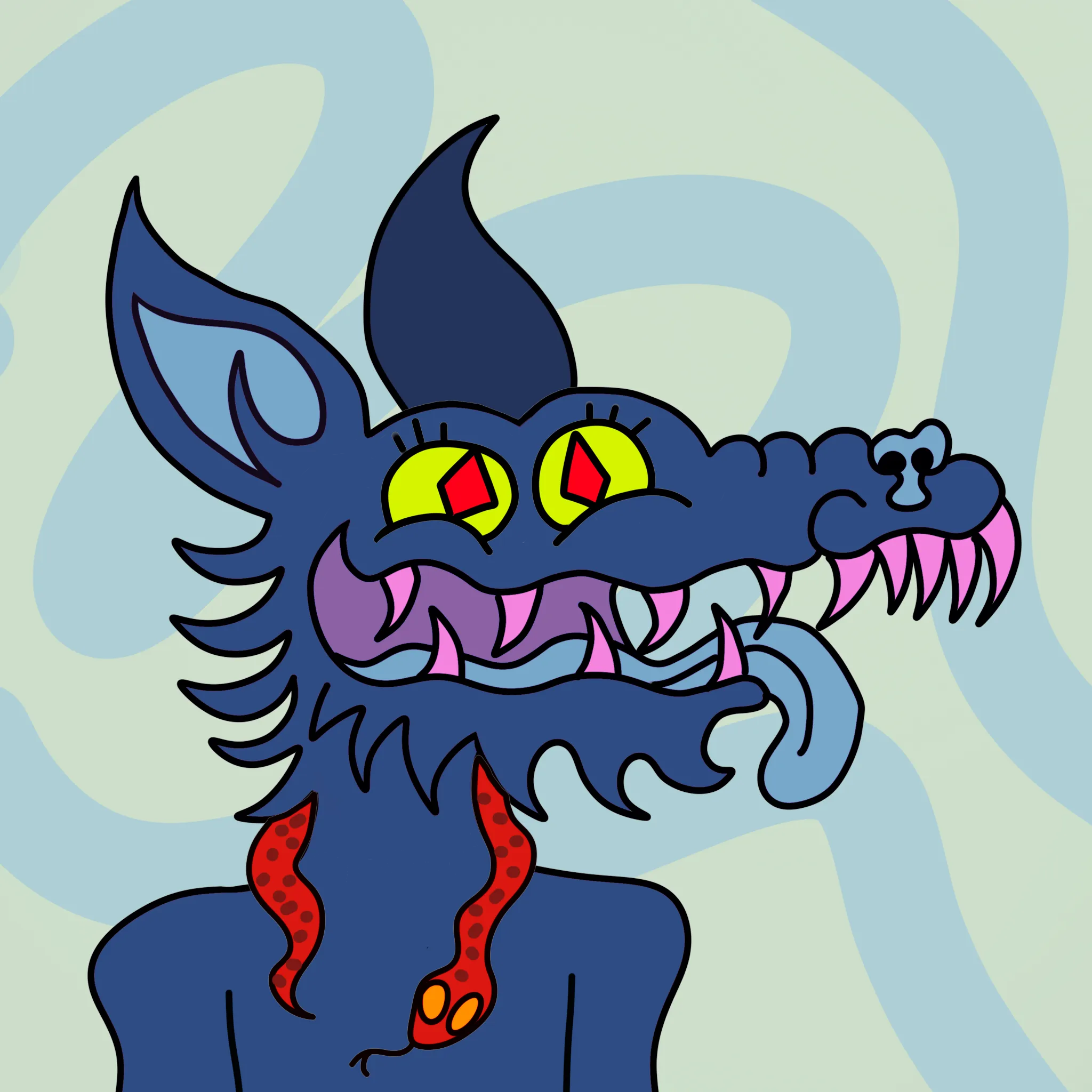 5 k CC0 wolves | drawn by hand, generated by code and curated by the artist | no roadmap, you own the art | !AWOO