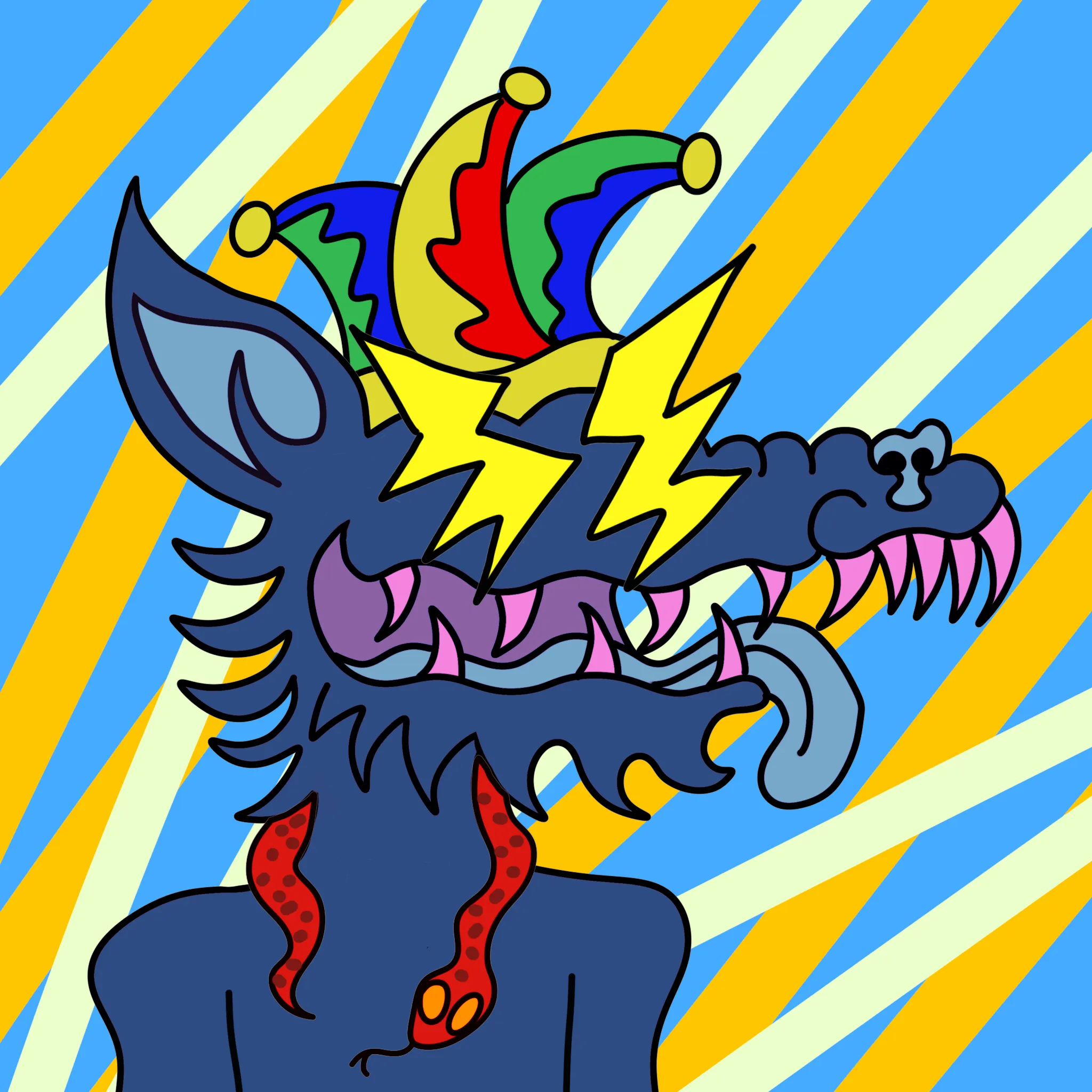 5 k CC0 wolves | drawn by hand, generated by code and curated by the artist | no roadmap, you own the art | !AWOO