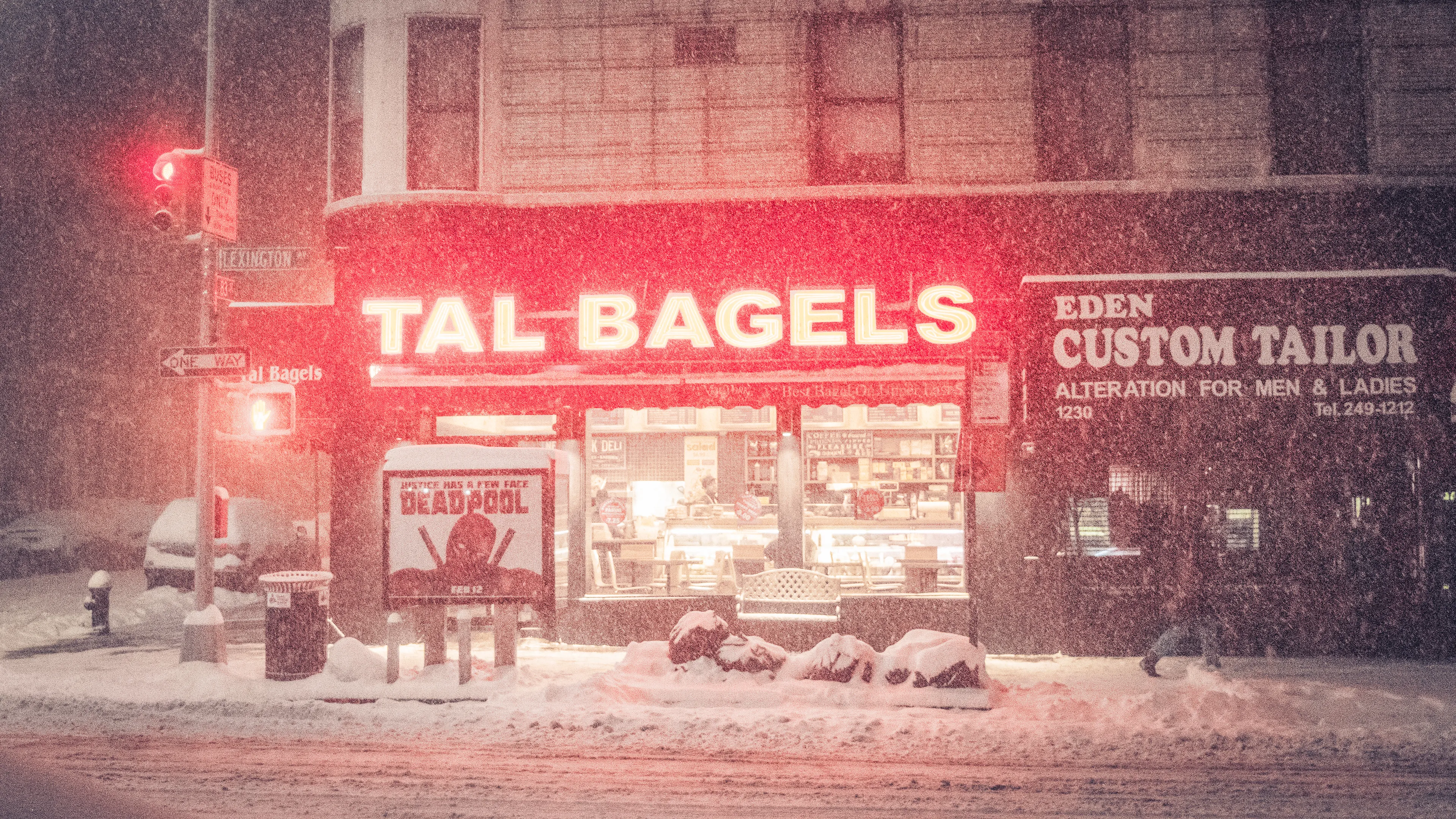 "Snow Days In NYC" is a collection of images that were taken over the course of 6 years. Each image documents an everyday New Yorker bravely making their way through the storm as the winds whip snow into their faces. Each step taken is calculated. One misstep could lead to having a speedy and painful introduction to the pavement.