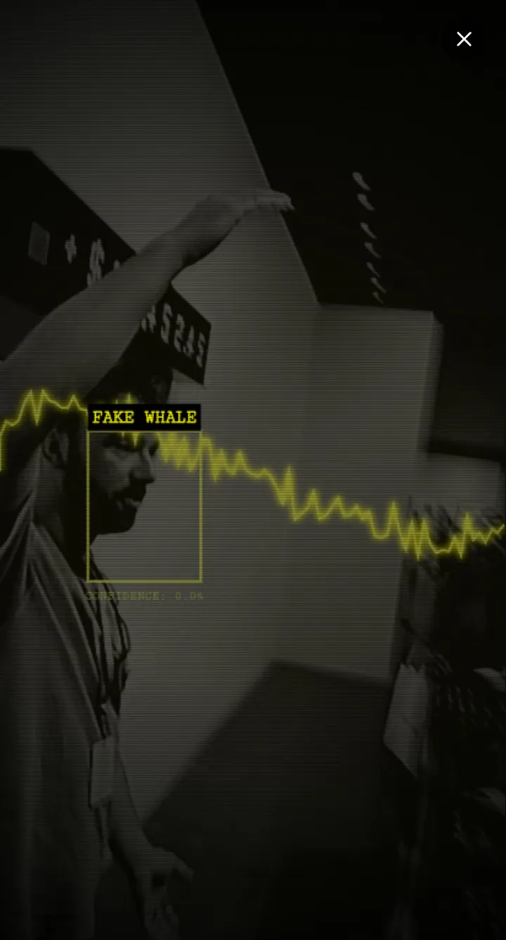 beep boop screeeeeeetch Art Basel 2025 @ Zero10 
low-fi hi-tek infiltration snapshot  
> contains Jack Butcher  
[ FAKE WHALE ]